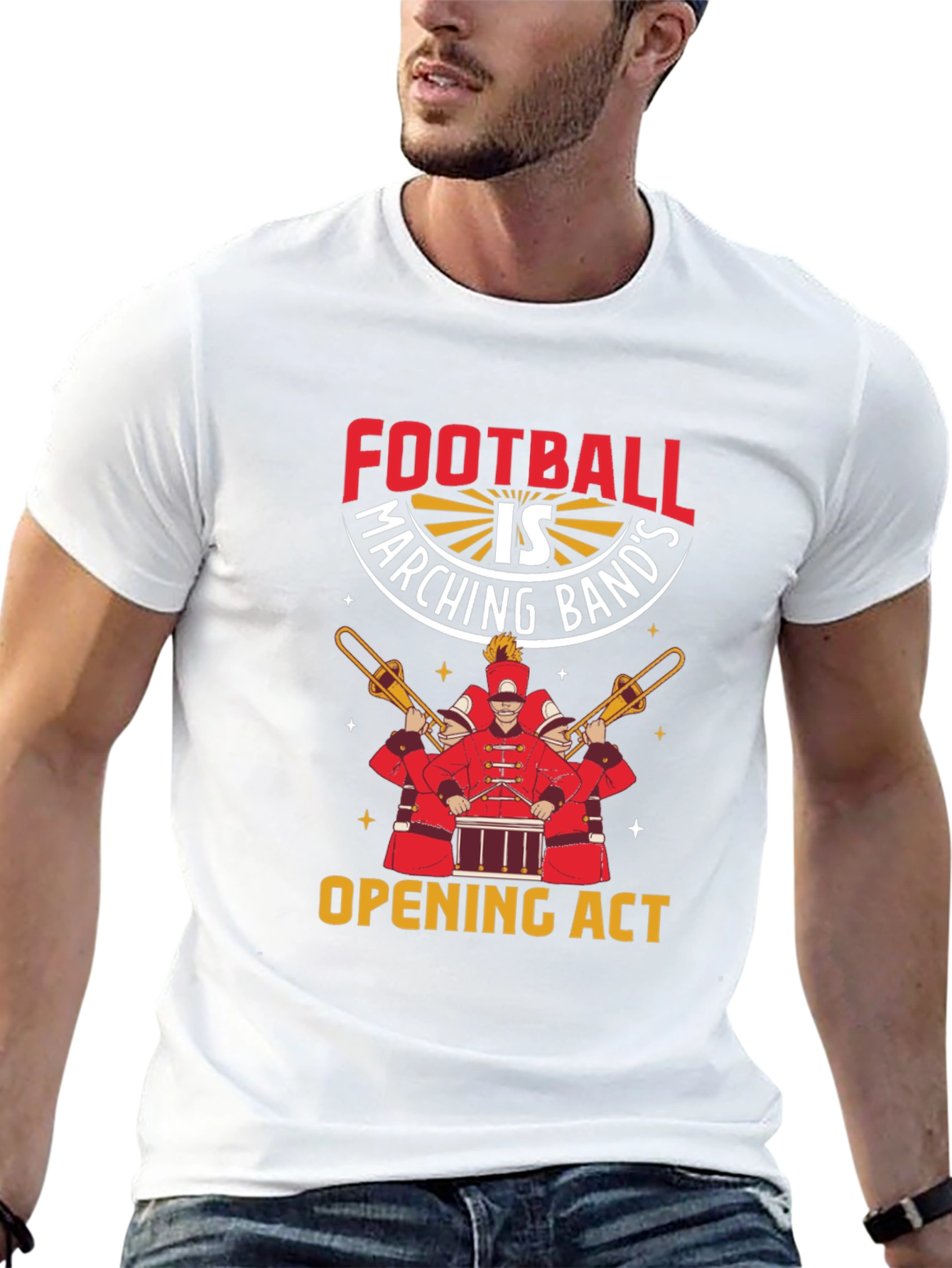 Football Marching Band Opening Act Graphic T-Shirt