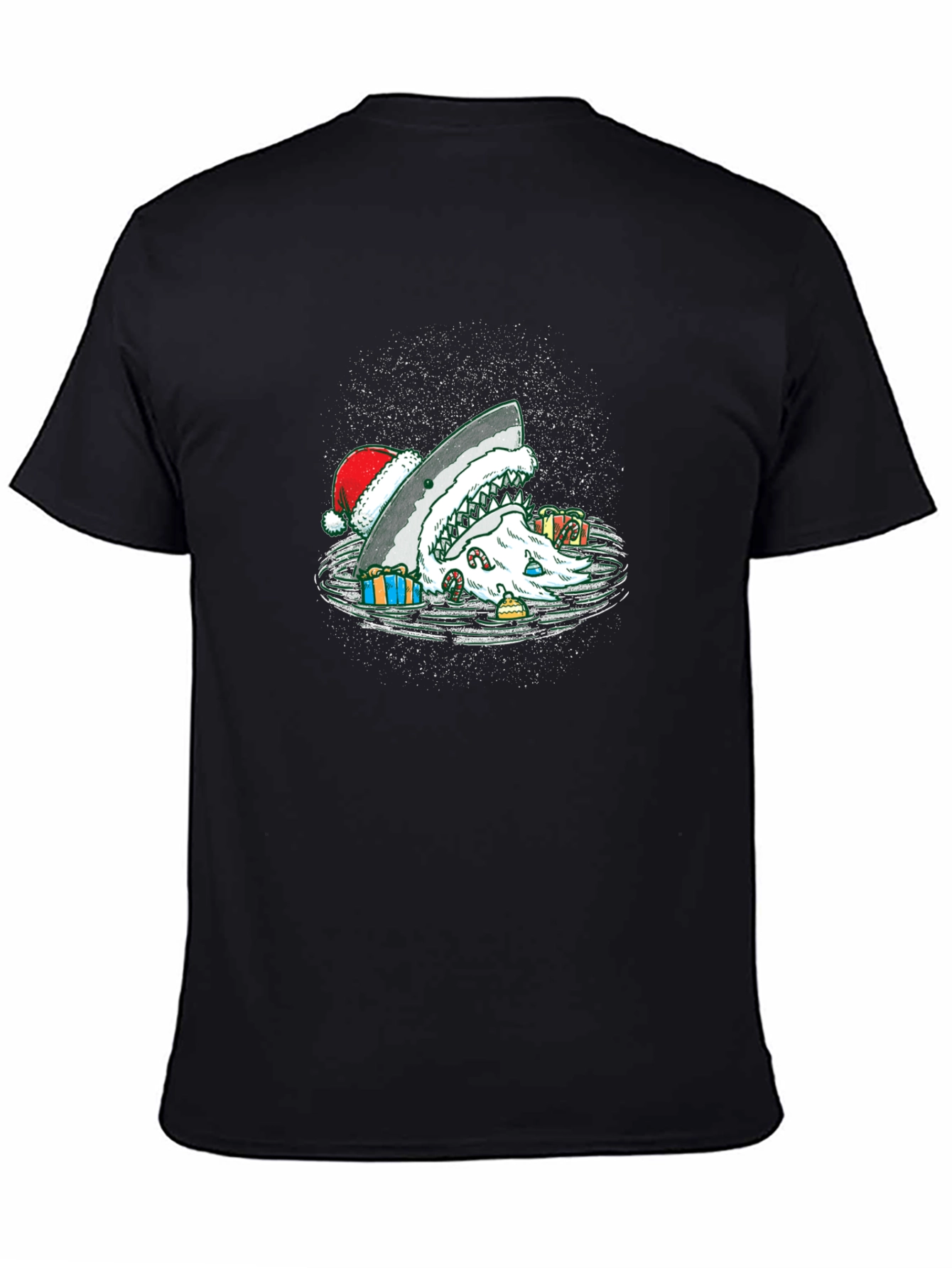 Christmas Shark T-Shirt Holiday Santa Jaws