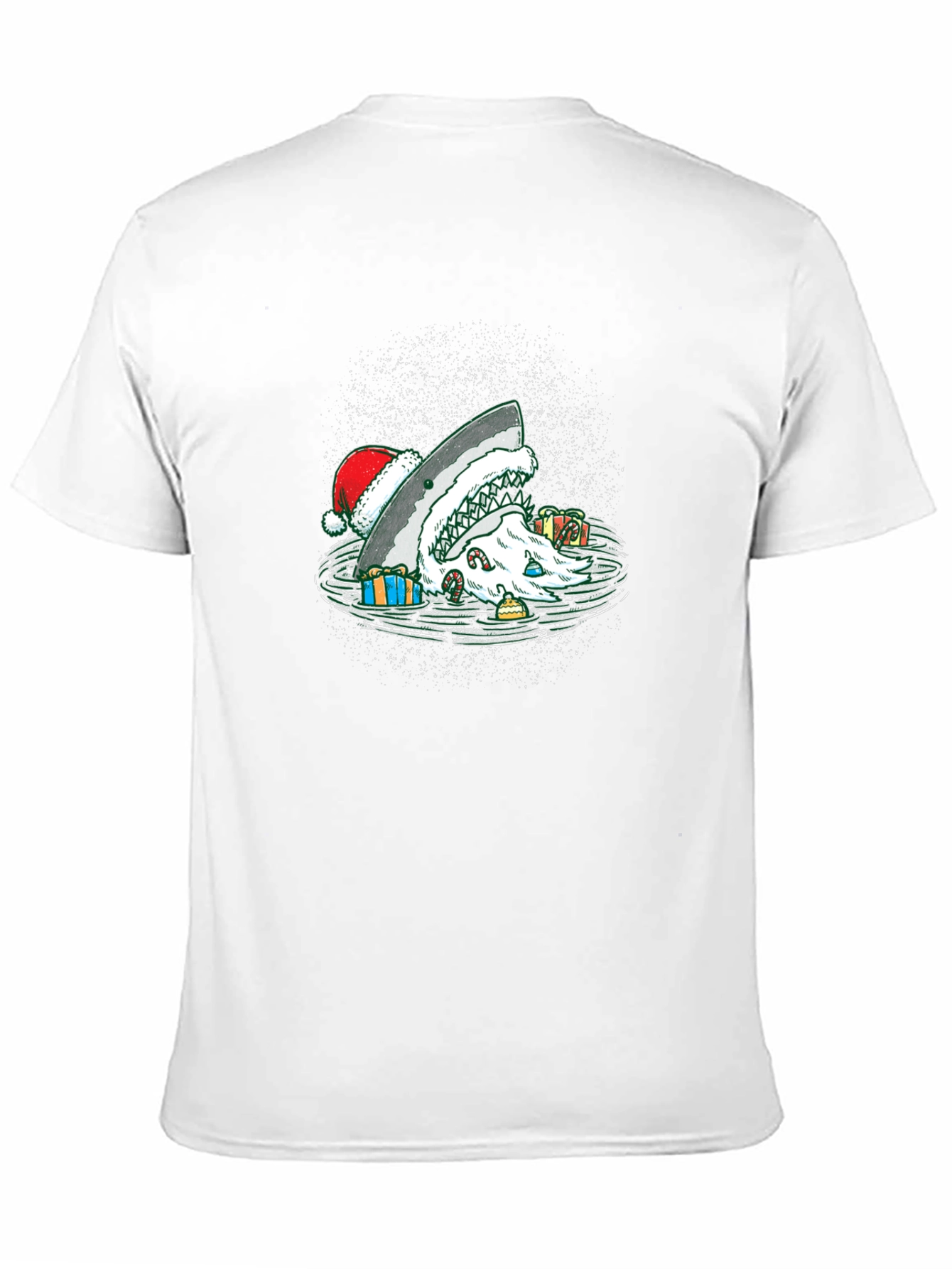 Christmas Shark T-Shirt Holiday Santa Jaws