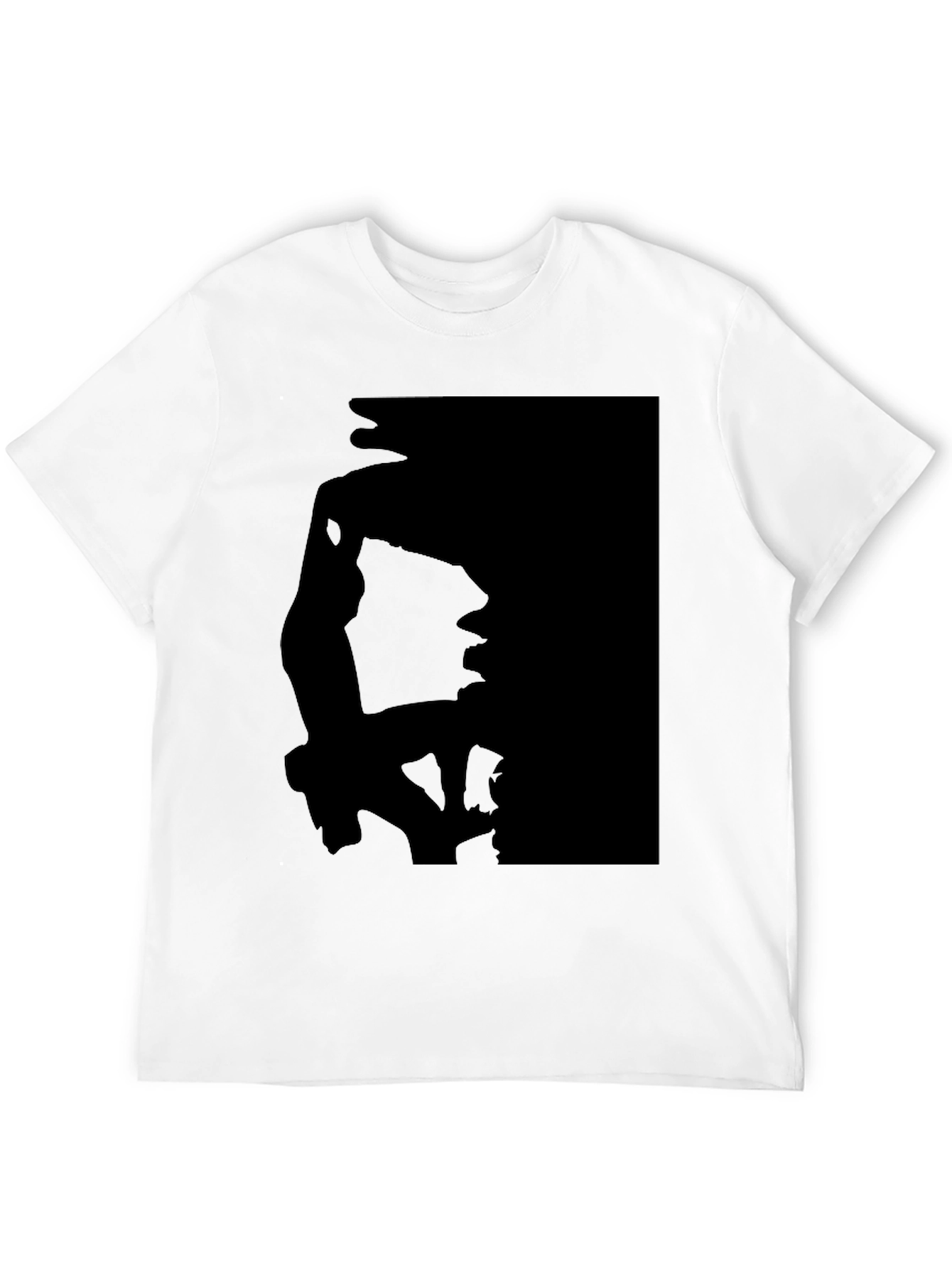 Silhouette Print Black T-Shirt