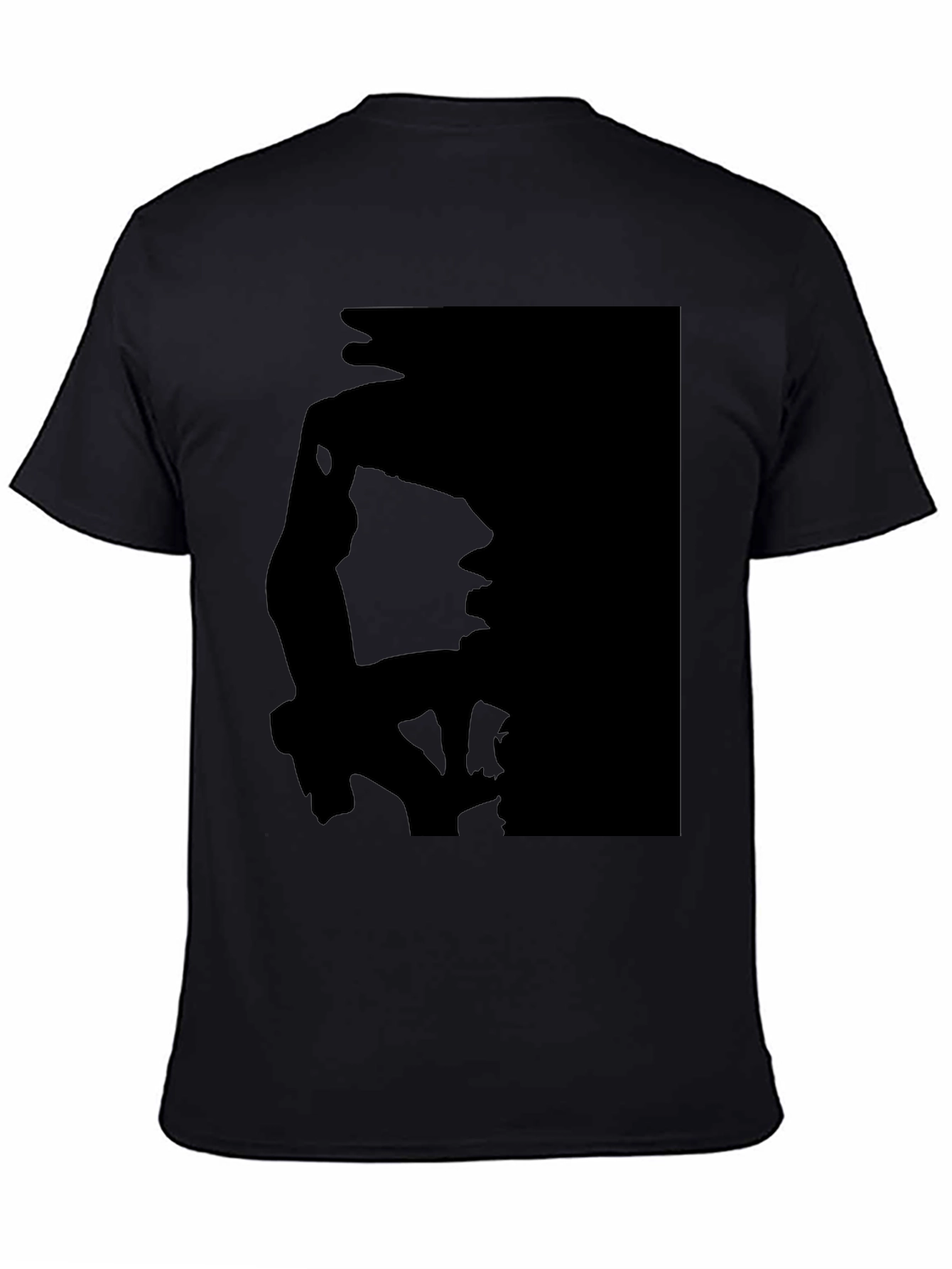 Silhouette Print Black T-Shirt