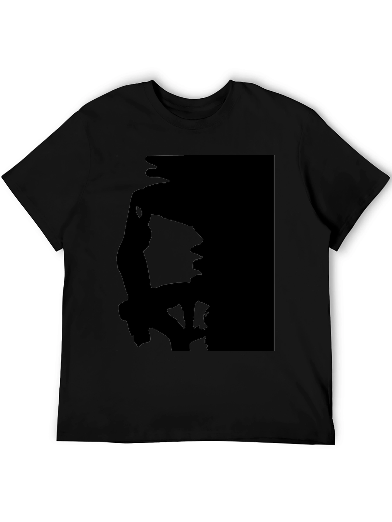 Silhouette Print Black T-Shirt