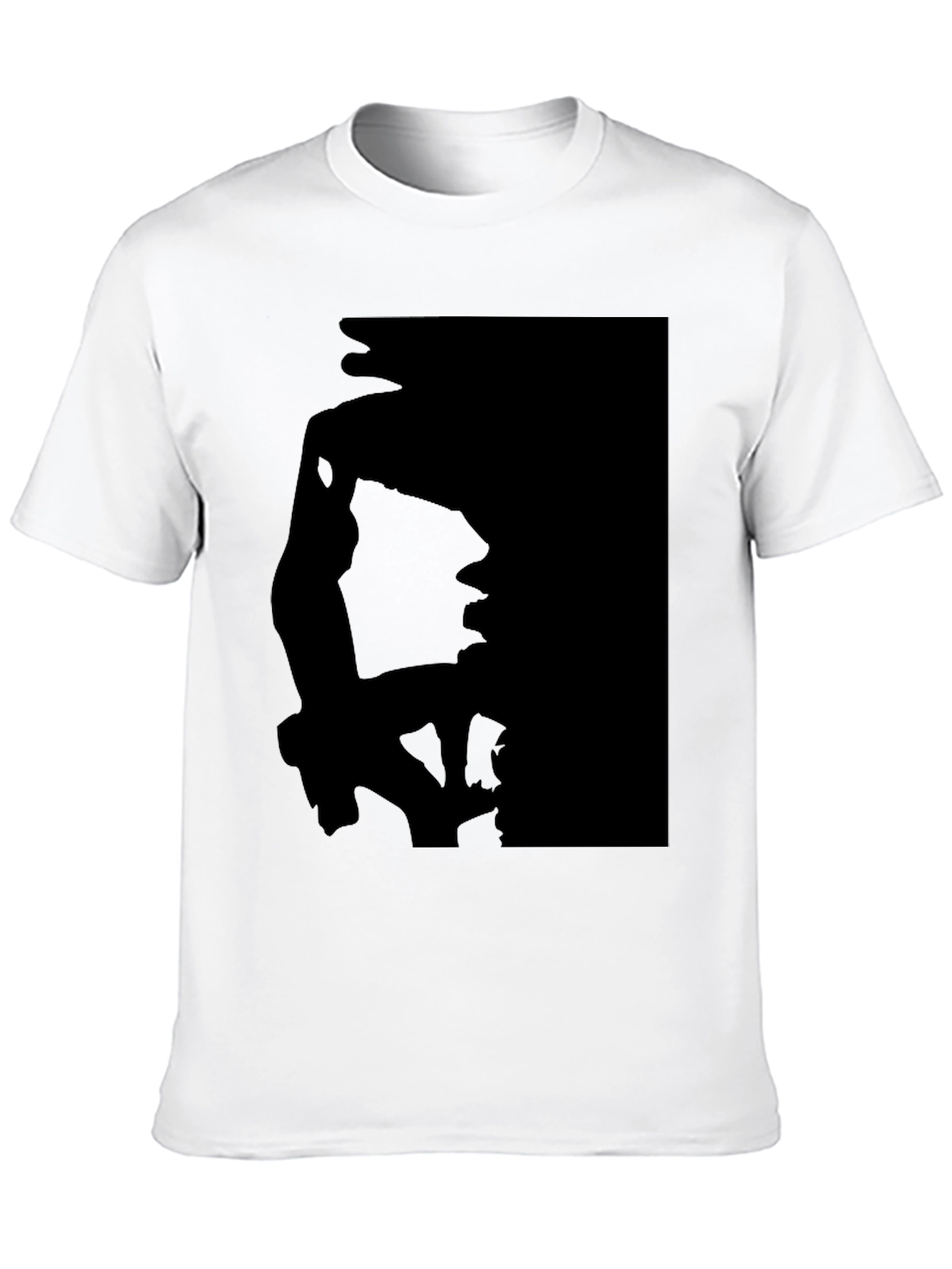 Silhouette Print Black T-Shirt
