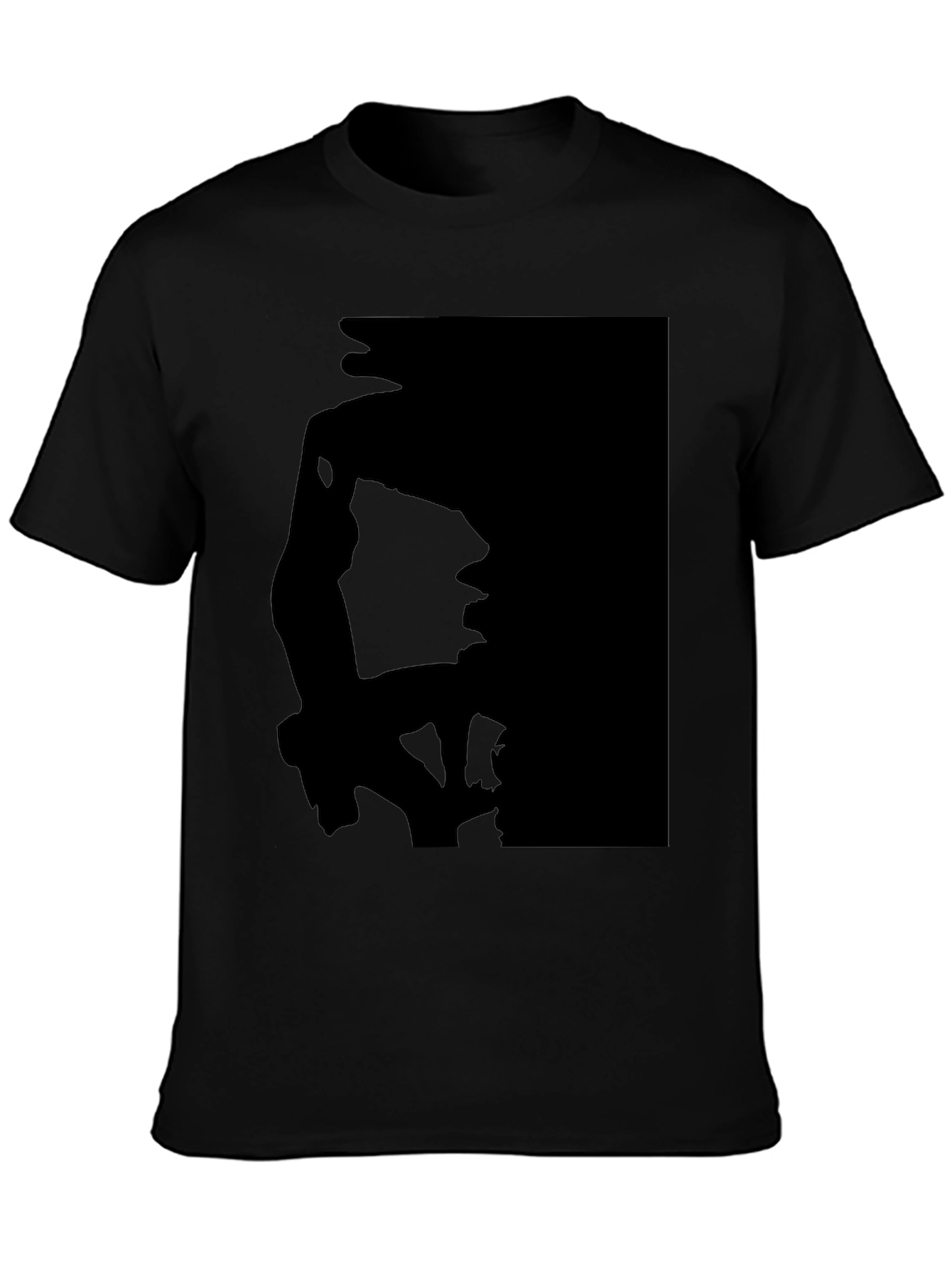 Silhouette Print Black T-Shirt