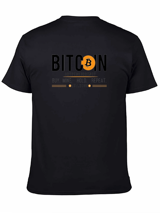 Bitcoin Cryptocurrency Graphic T-Shirt