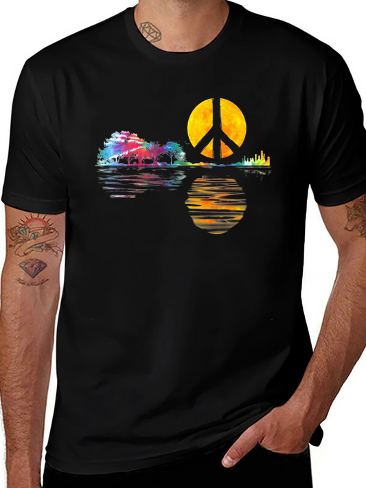 Peace Sign Reflection Graphic Tee