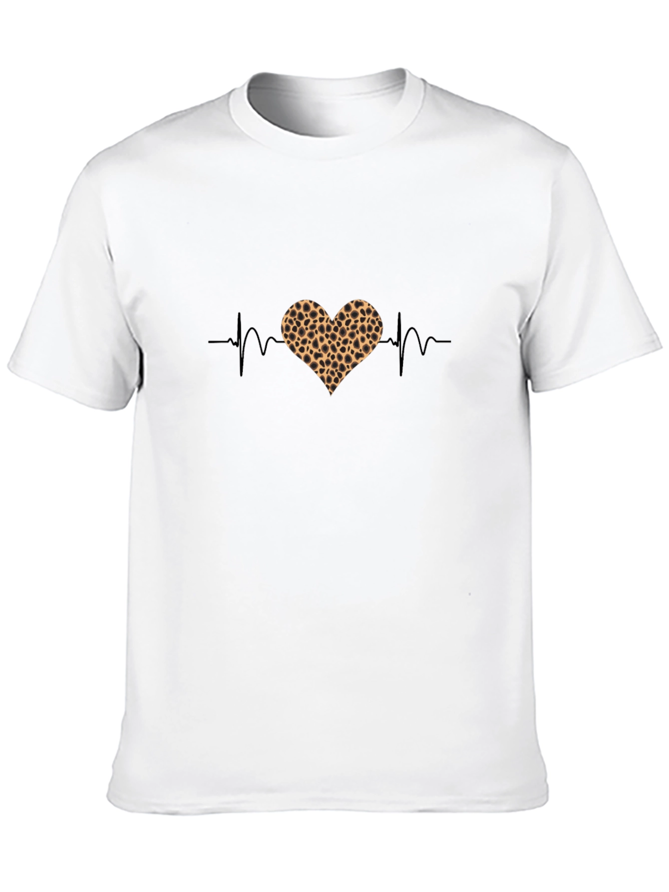 Heartbeat Leopard Heart Graphic Tee