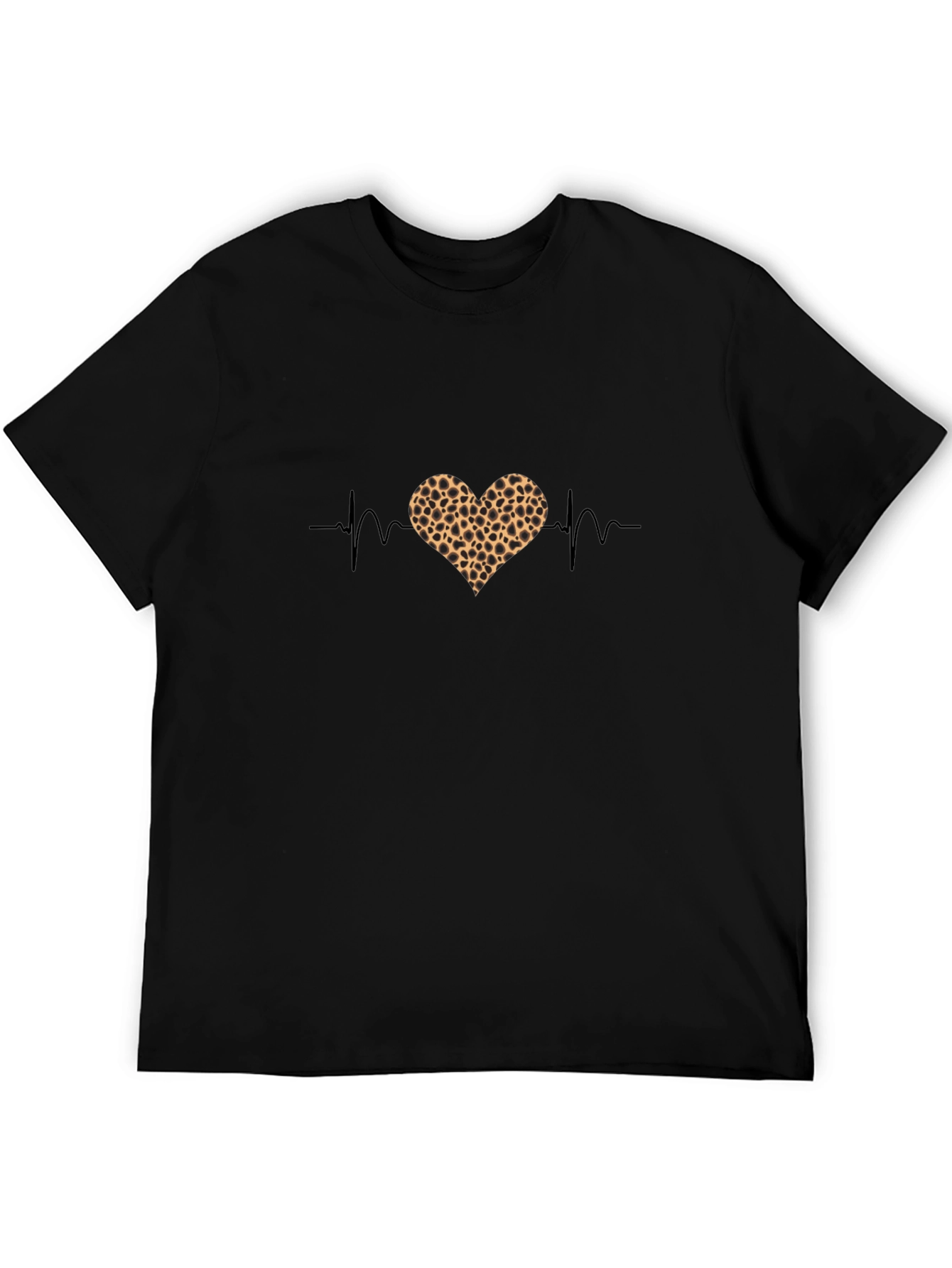 Heartbeat Leopard Heart Graphic Tee