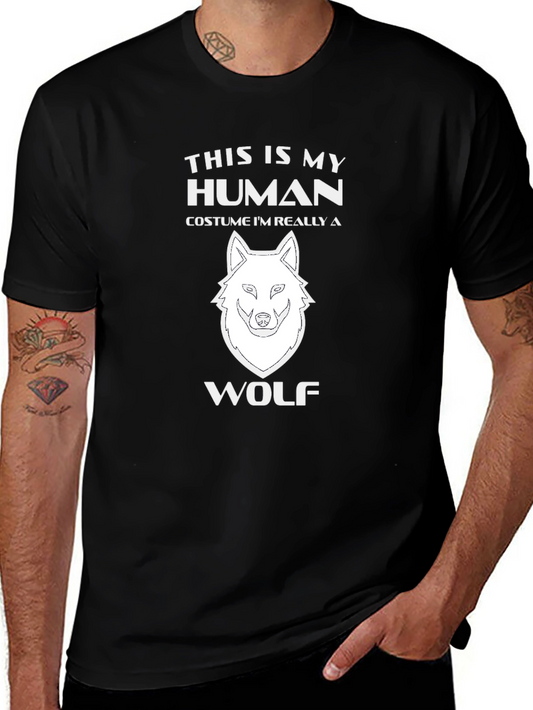 This Is My Human Costume Wolf T-Shirt