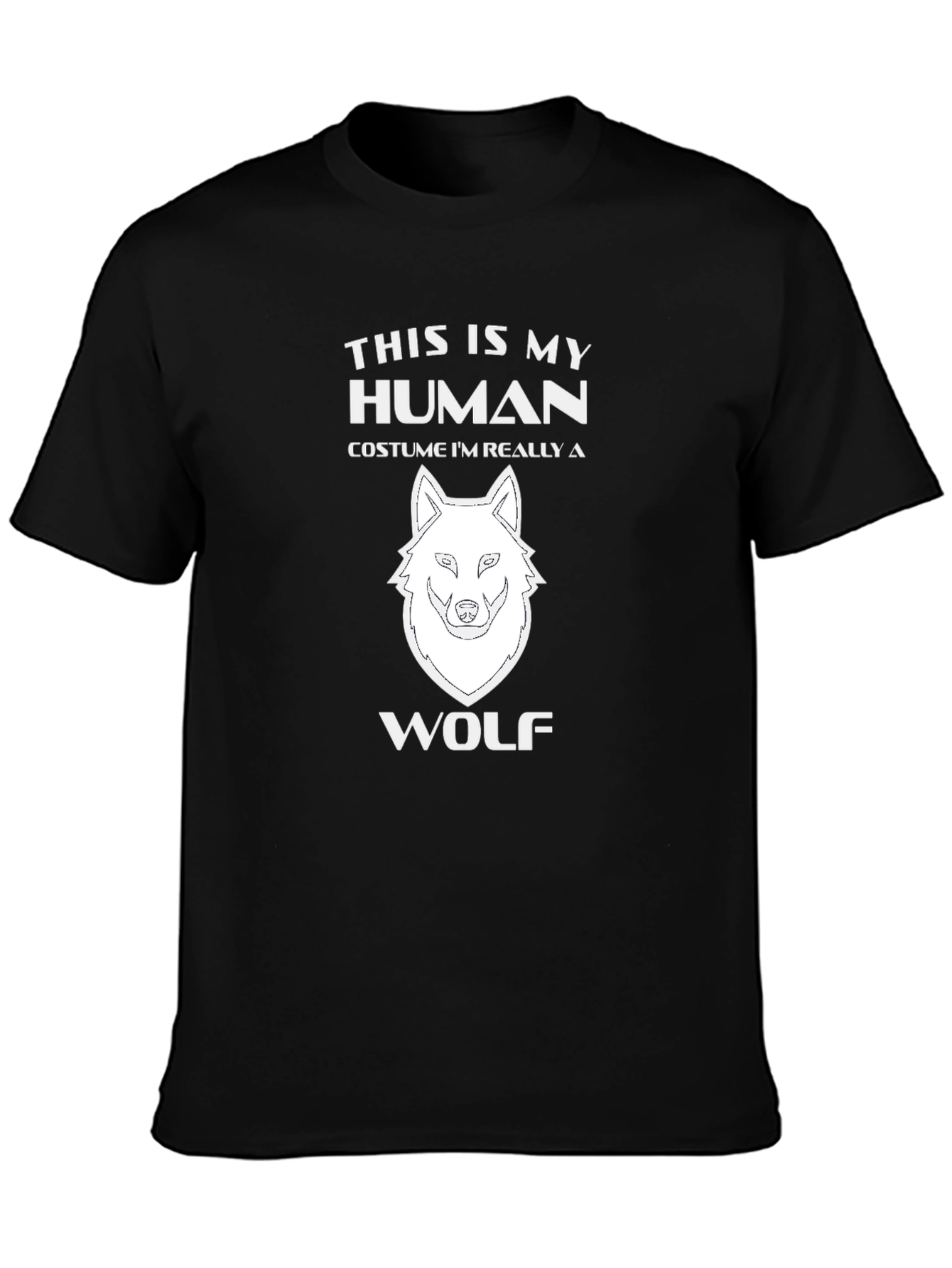 This Is My Human Costume Wolf T-Shirt