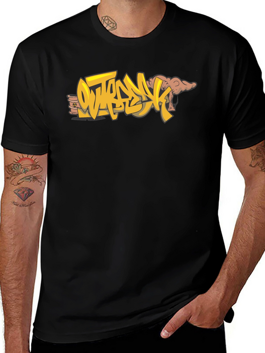 Outbreak Graphic Tee - Bold Style Black Cotton T-Shirt