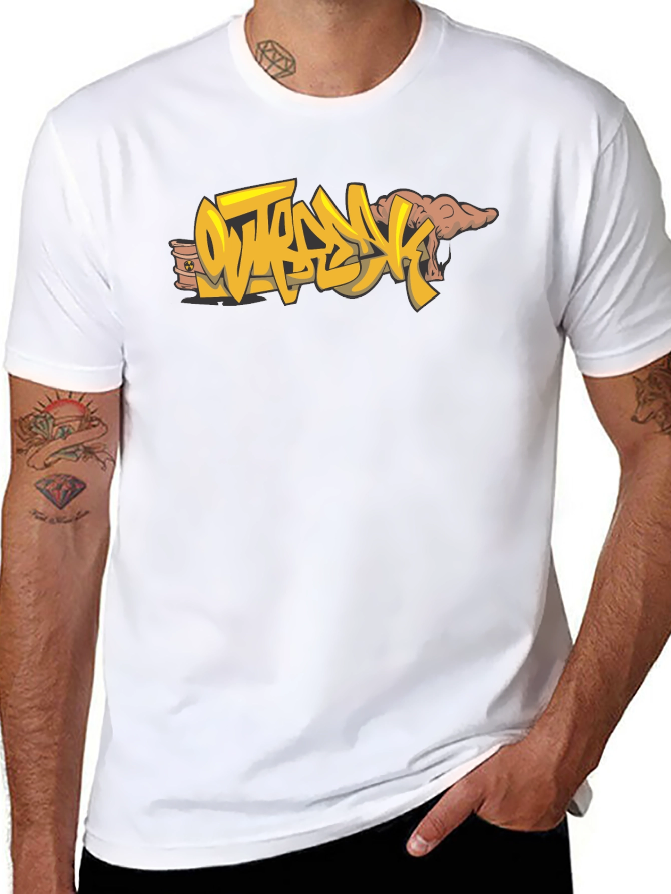Outbreak Graphic Tee - Bold Style Black Cotton T-Shirt