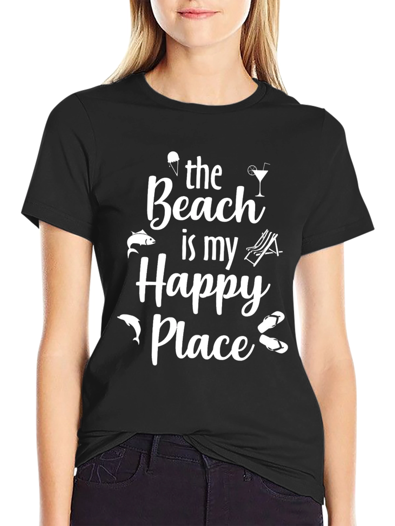 Beach Is My Happy Place Graphic T-Shirt