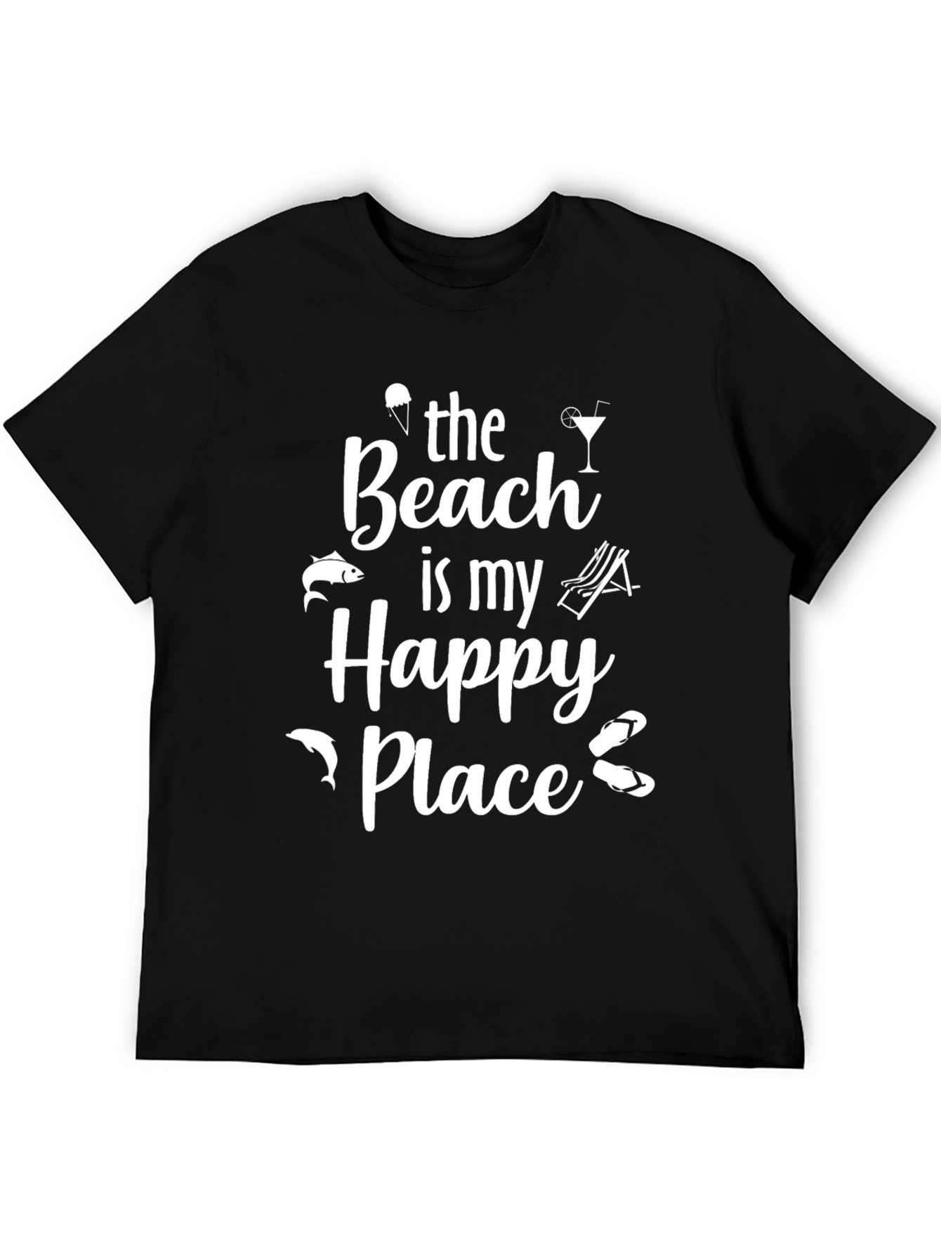 Beach Is My Happy Place Graphic T-Shirt