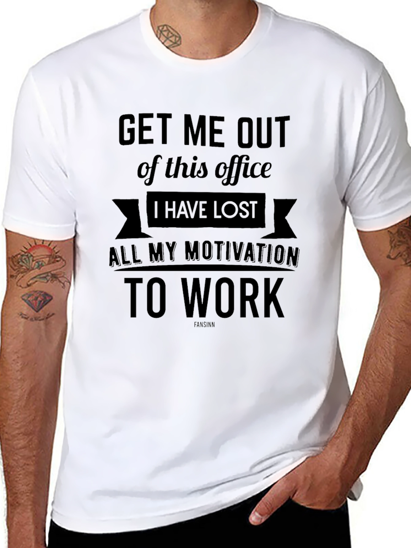 Get Me Out Office T-Shirt - Motivation Humor
