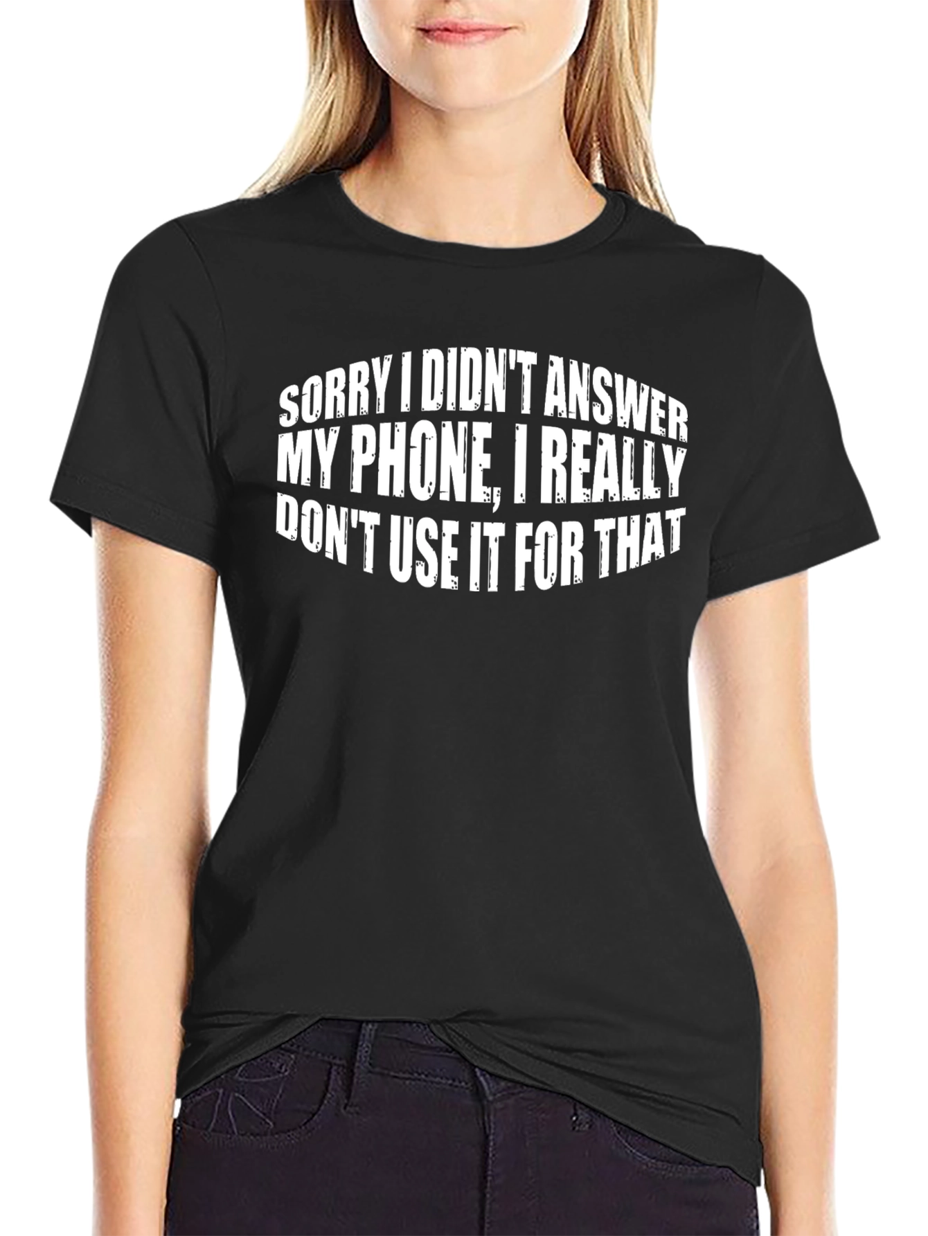Funny Graphic Tee - Phone Answering Excuse T-Shirt