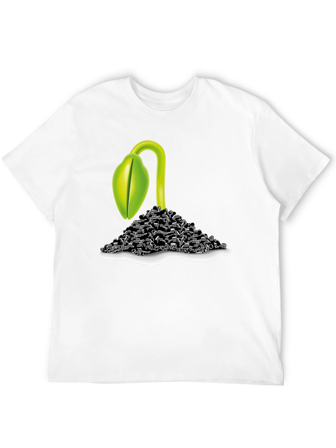 Sprout Graphic T-Shirt - Black Cotton Tee