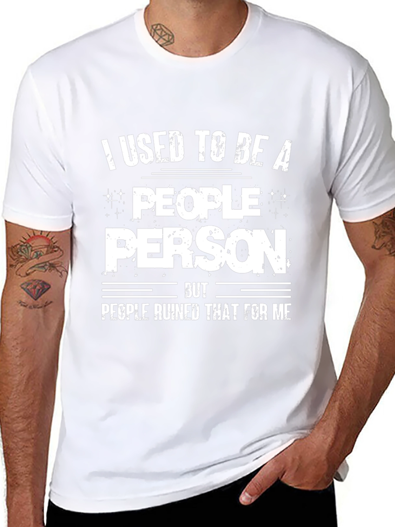 Funny People Person Black T-Shirt