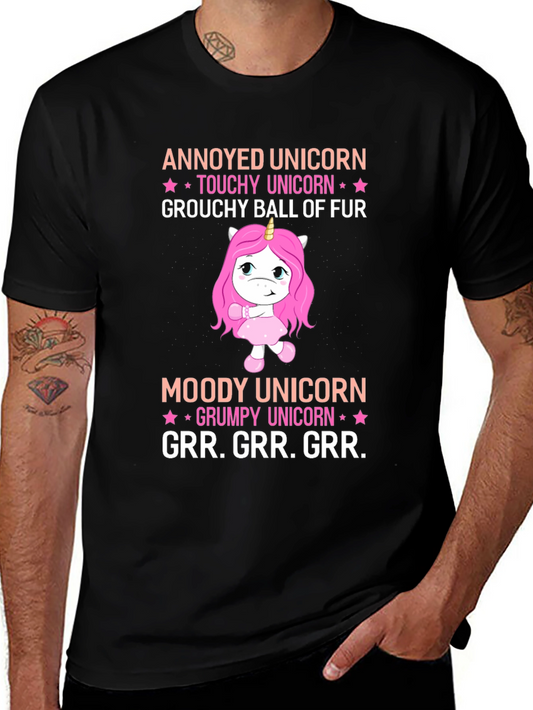 Annoyed Unicorn T-Shirt - Grumpy Humor