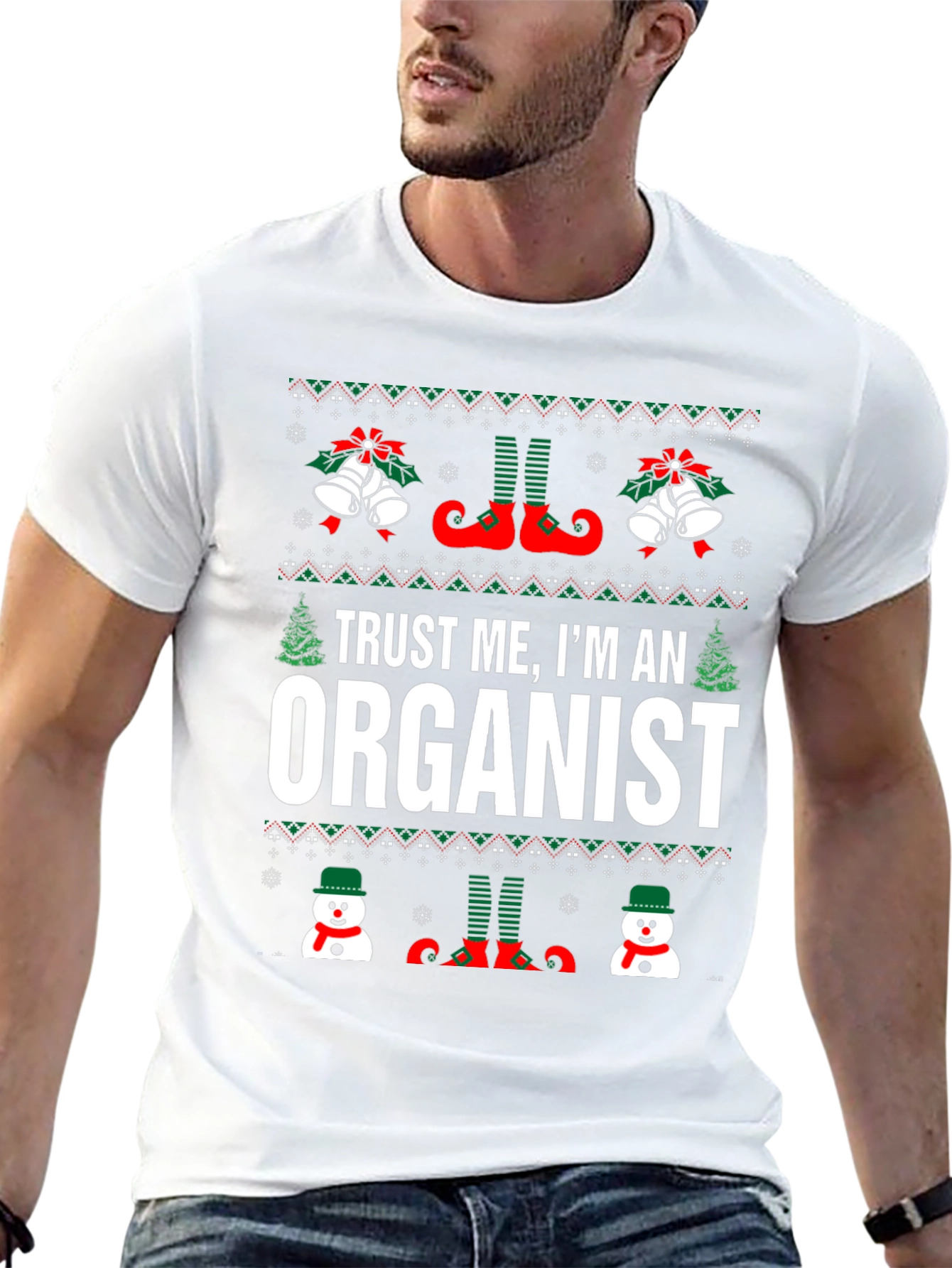 Trust Me Im An Organist Ugly Christmas T-Shirt