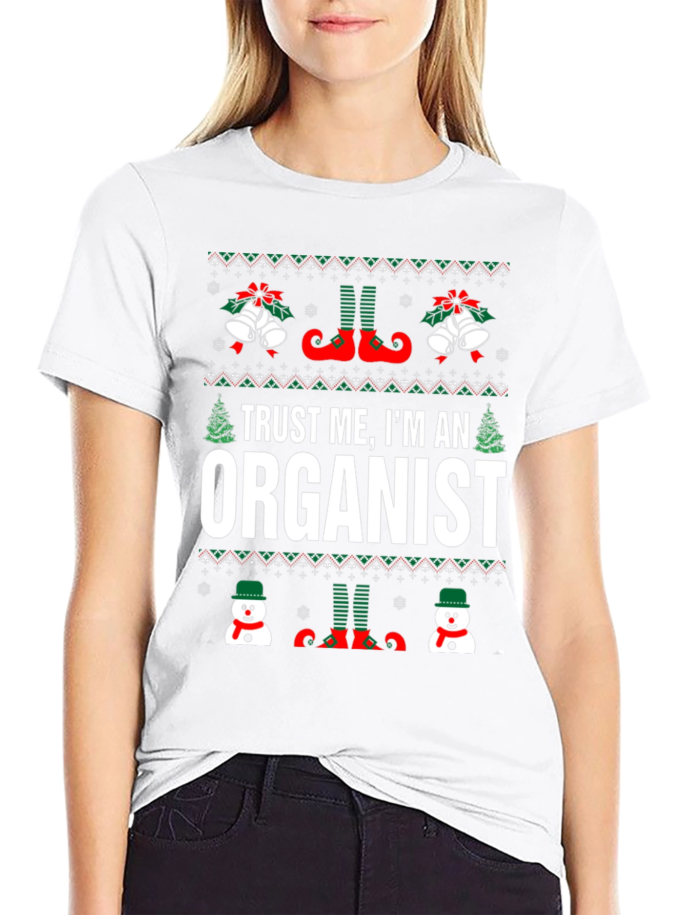 Trust Me Im An Organist Ugly Christmas T-Shirt