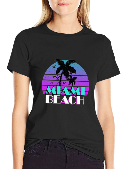 Miami Beach Retro Graphic T-Shirt