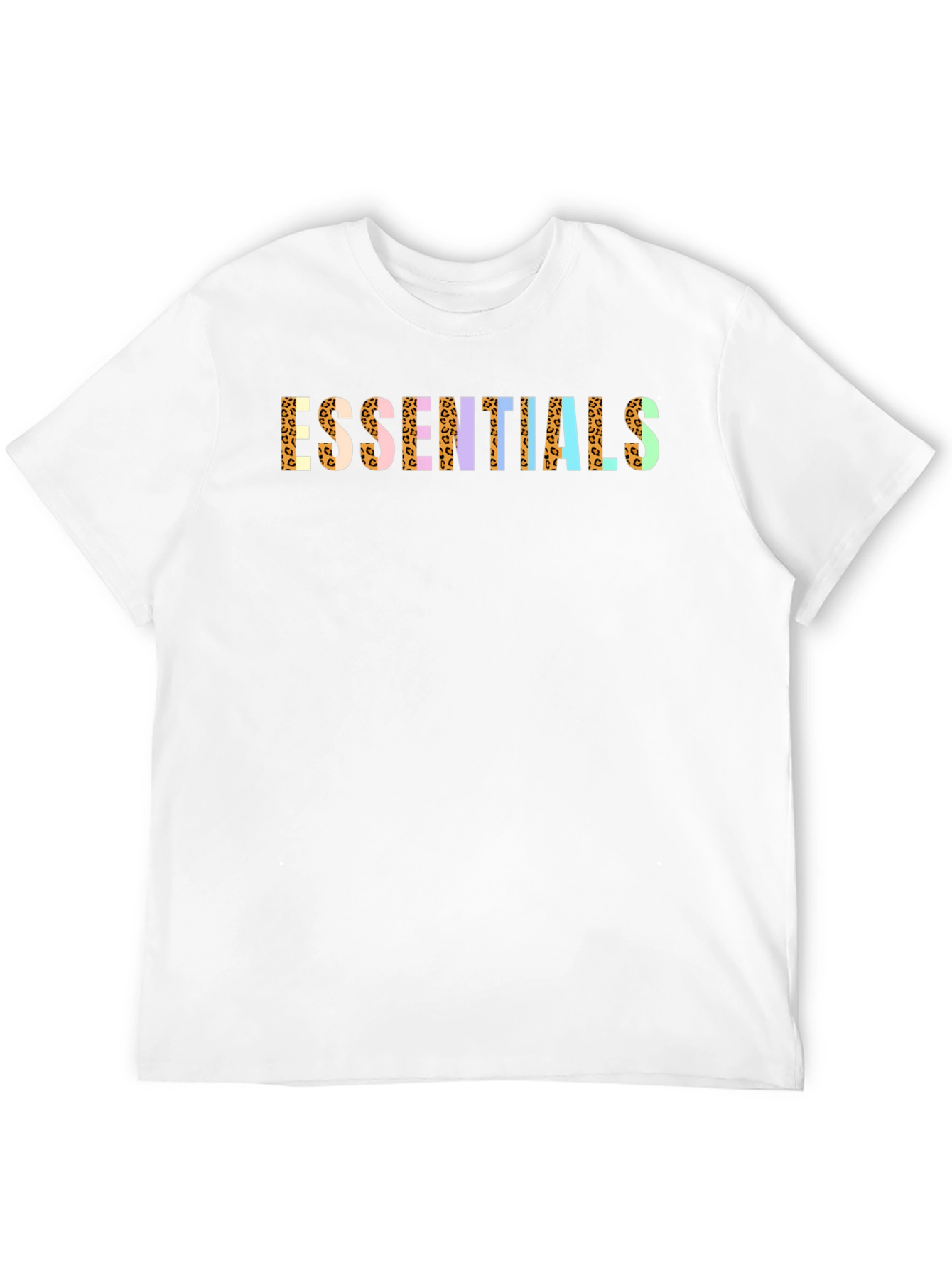 Essentials Leopard Print Crew Neck Tee