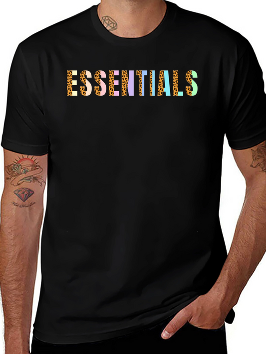 Essentials Leopard Print Crew Neck Tee