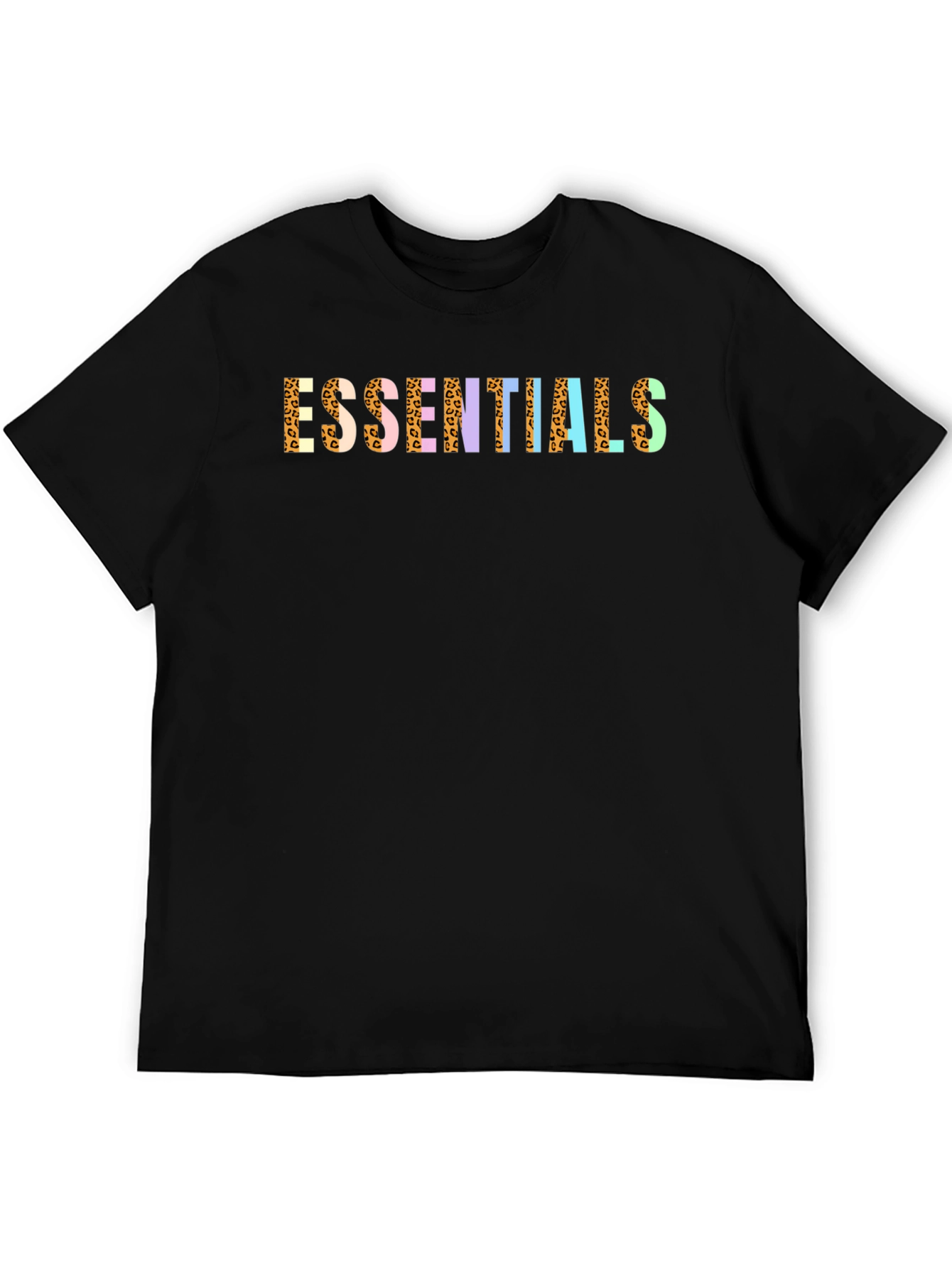 Essentials Leopard Print Crew Neck Tee