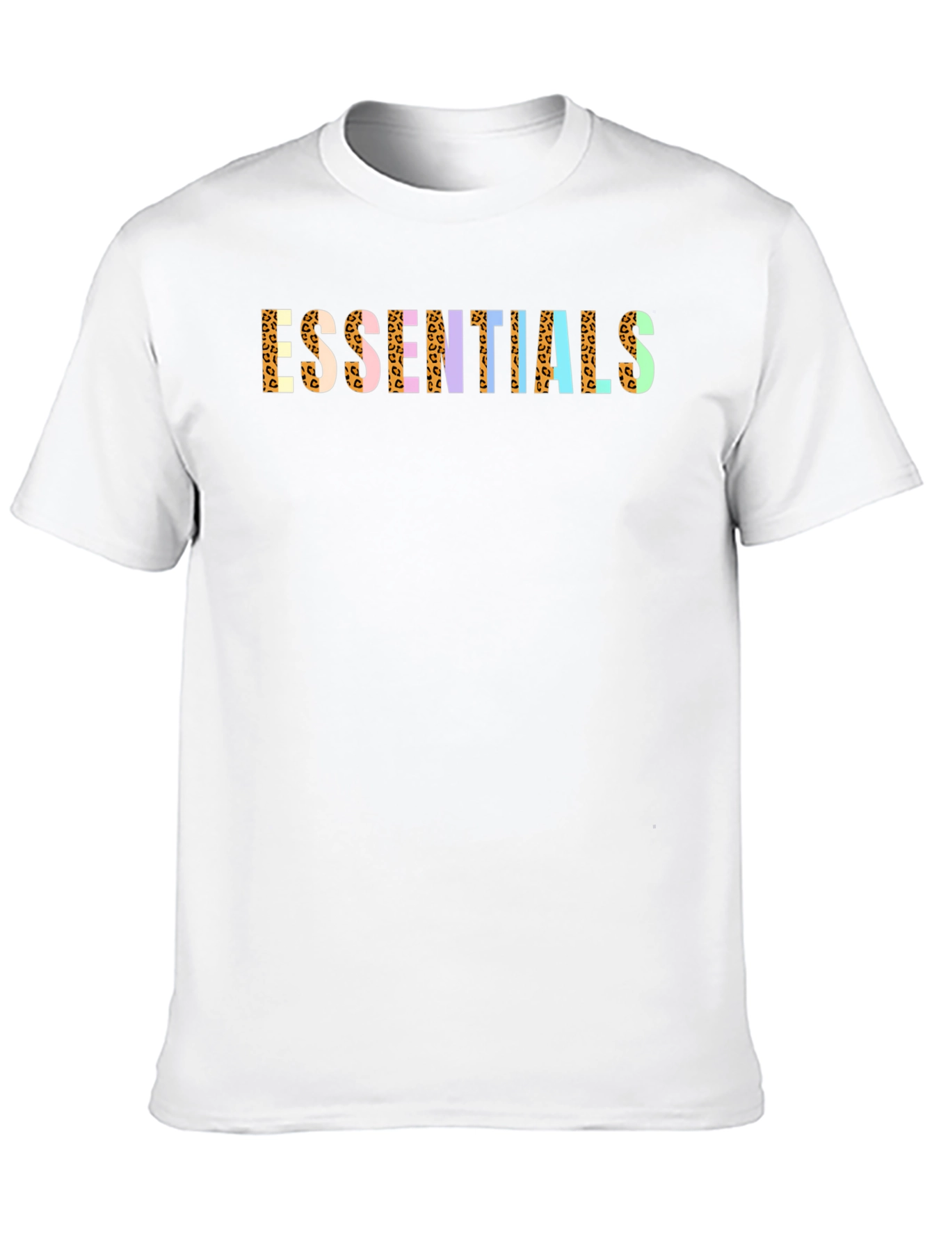Essentials Leopard Print Crew Neck Tee