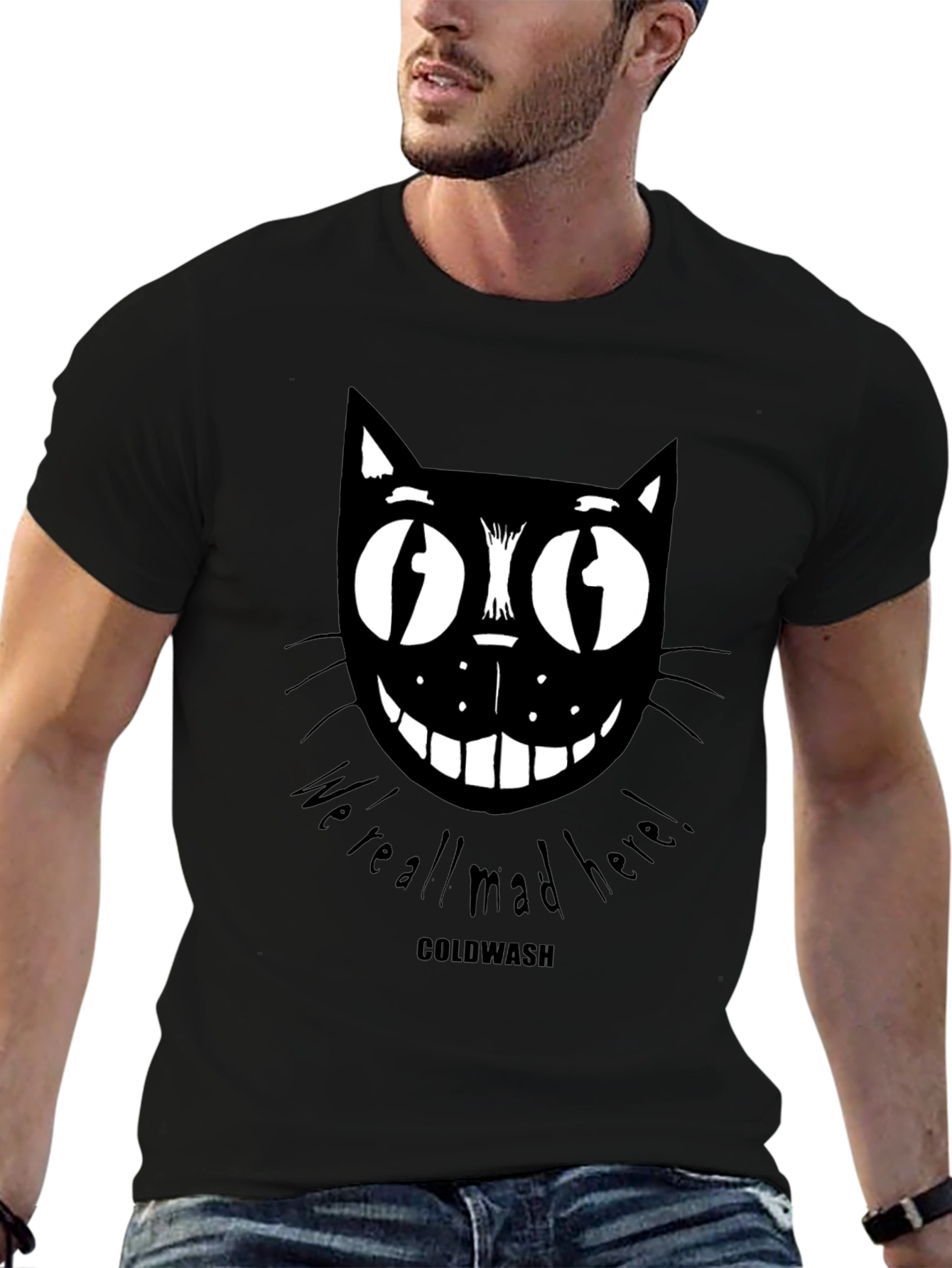 Mad Cat Graphic Print Tee
