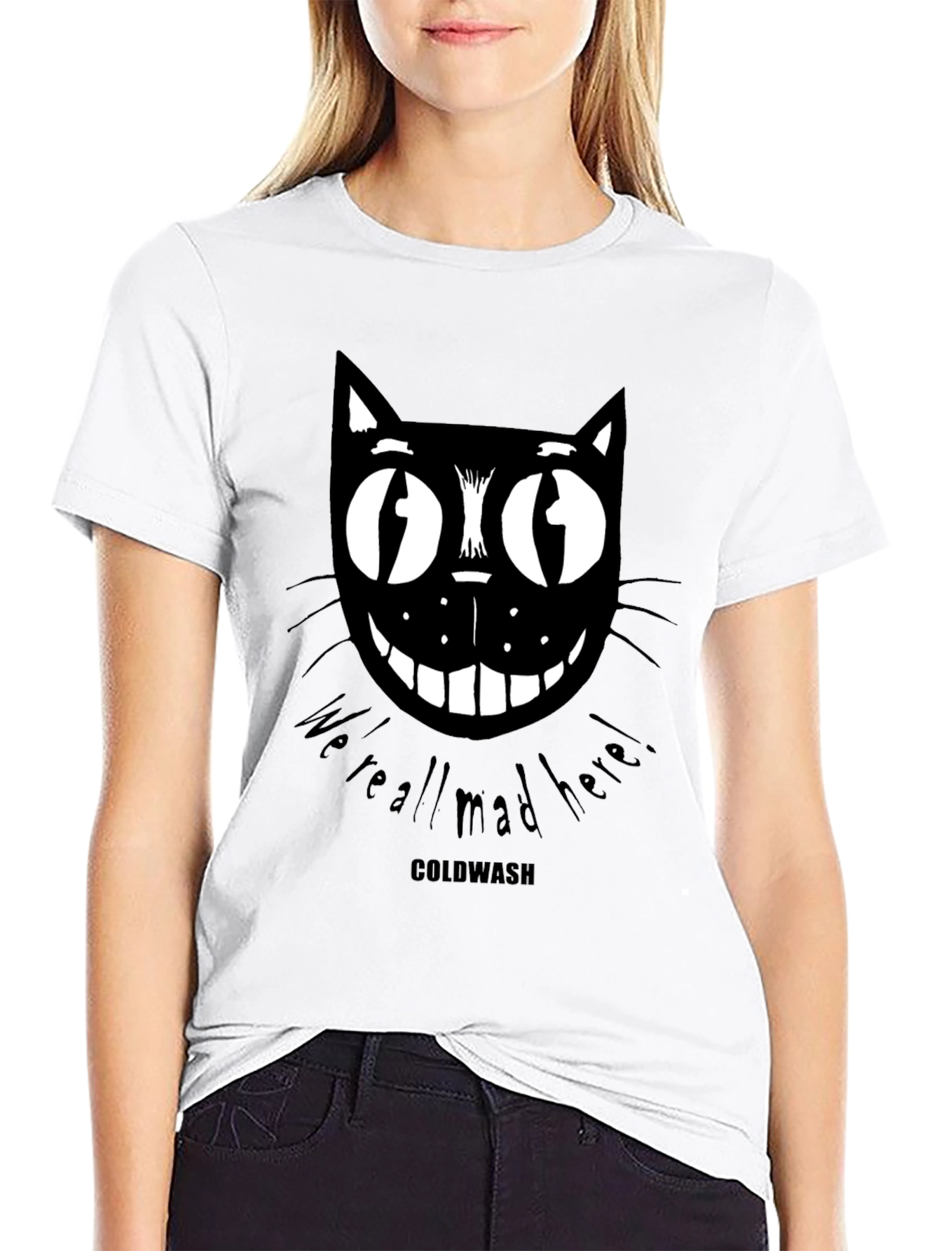 Mad Cat Graphic Print Tee