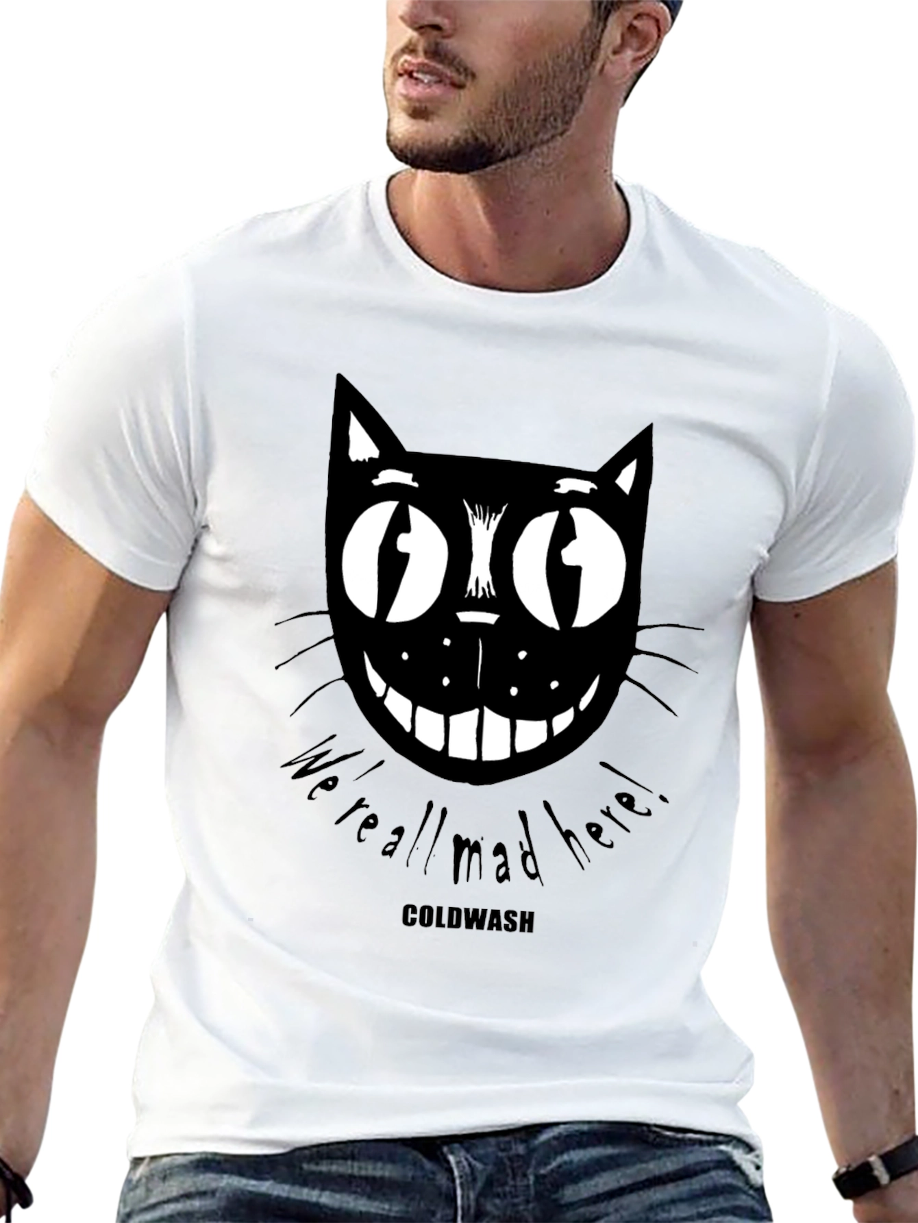 Mad Cat Graphic Print Tee