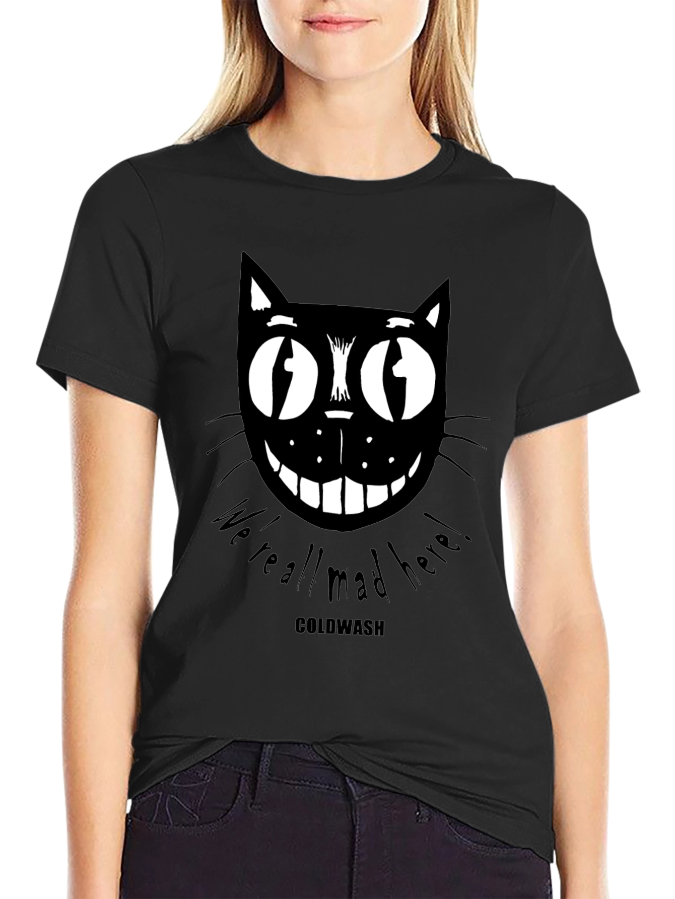 Mad Cat Graphic Print Tee