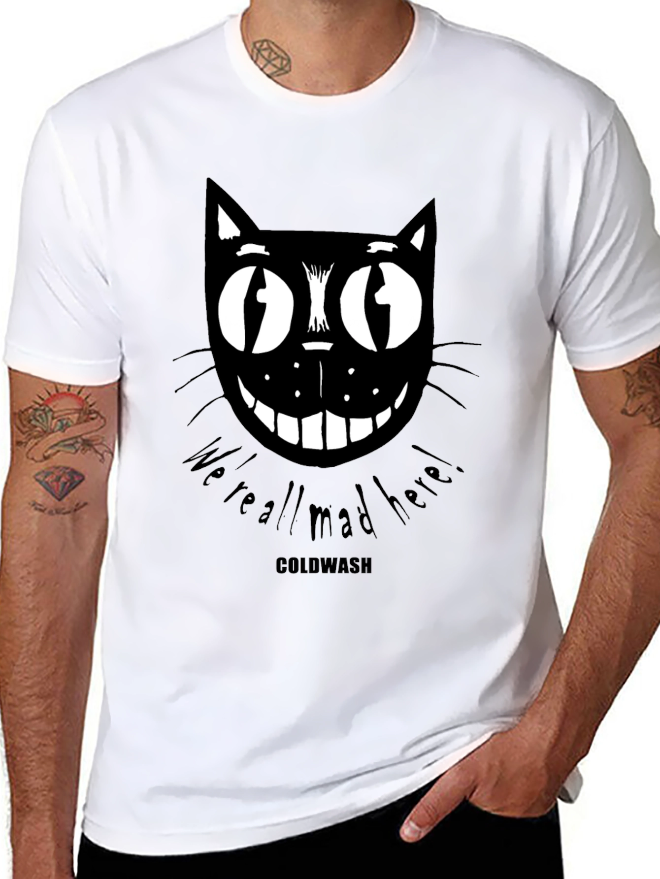 Mad Cat Graphic Print Tee