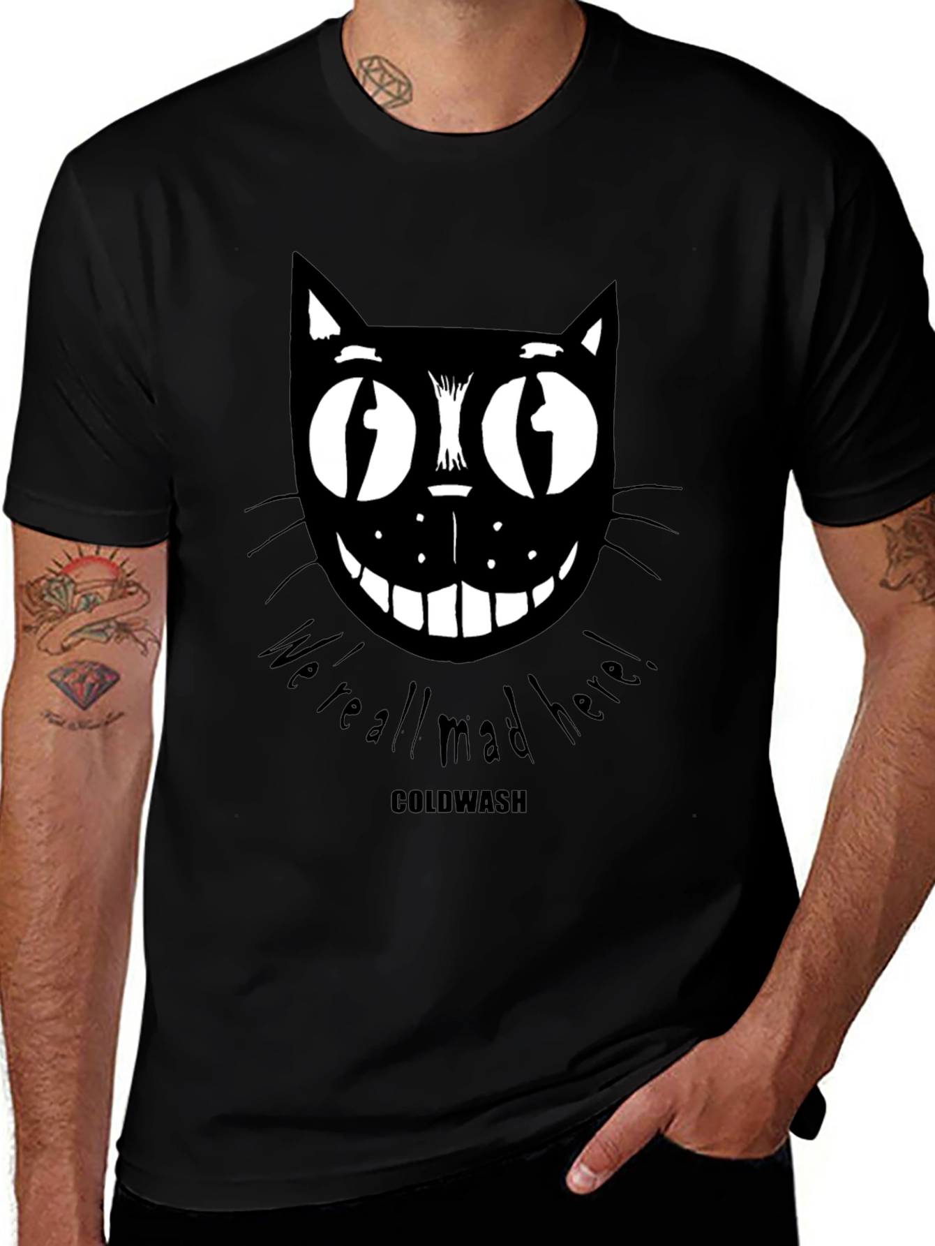 Mad Cat Graphic Print Tee