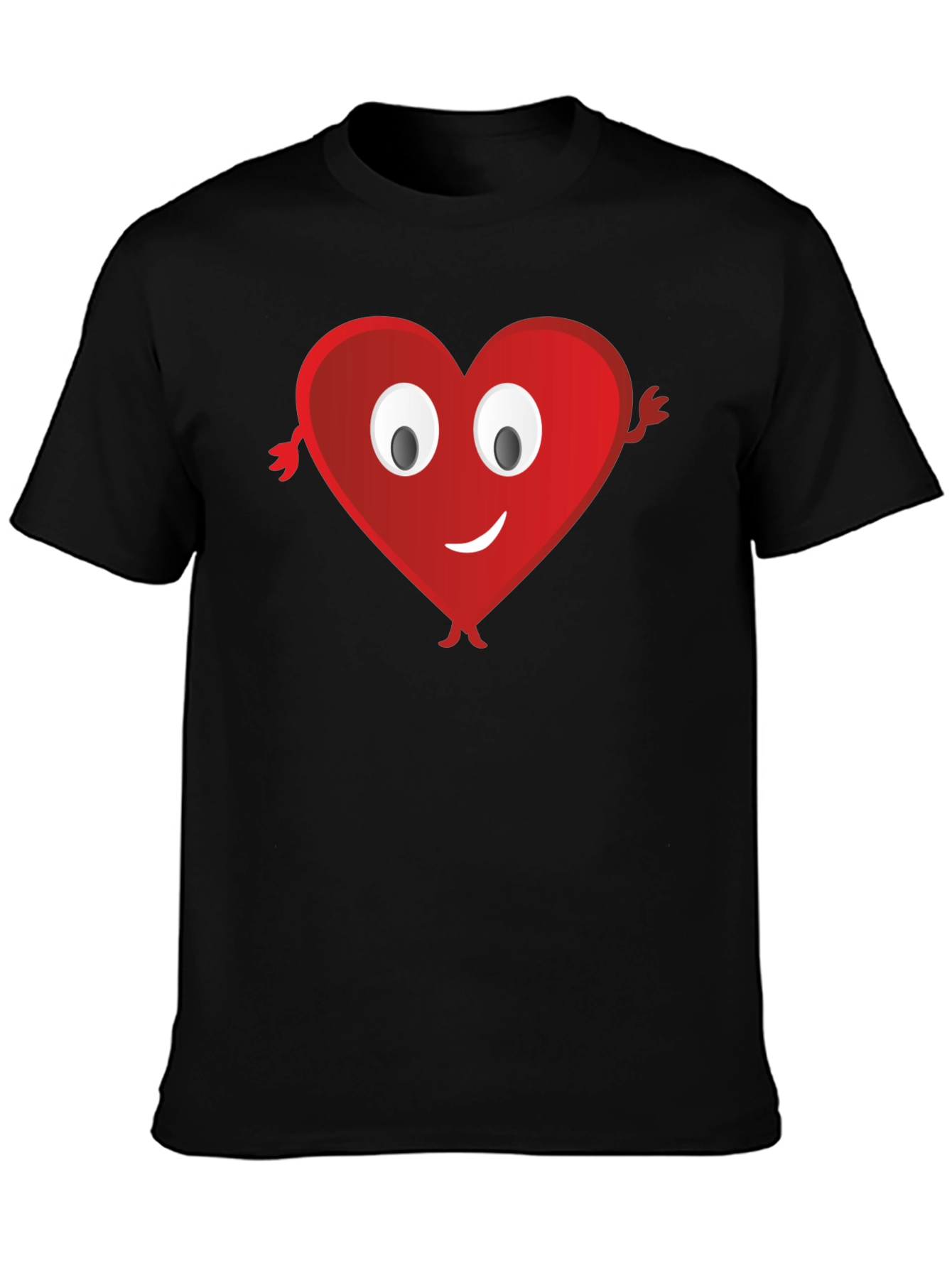 Heart Emoji Black T-Shirt