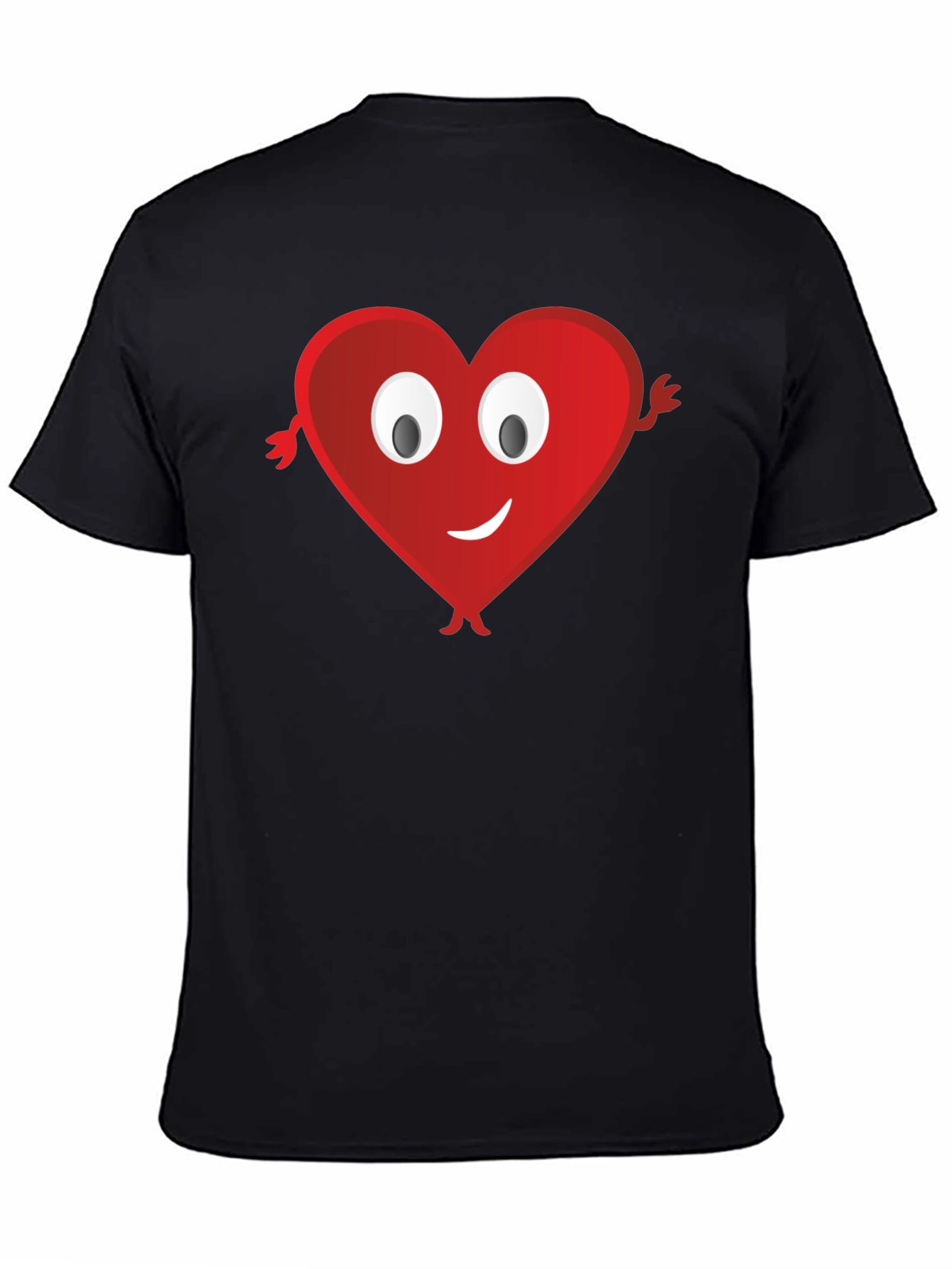 Heart Emoji Black T-Shirt