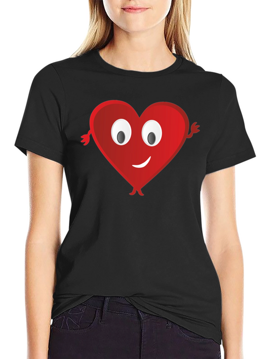 Heart Emoji Black T-Shirt
