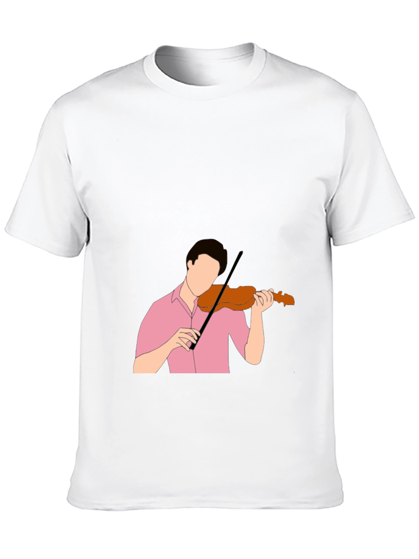 Violinist Graphic Tee - Stylish Black T-Shirt