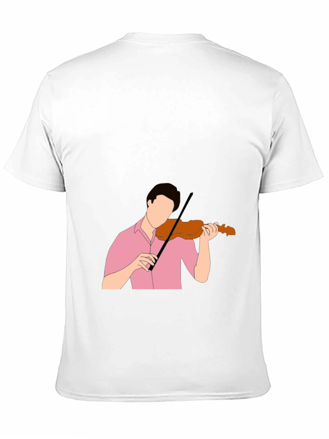 Violinist Graphic Tee - Stylish Black T-Shirt