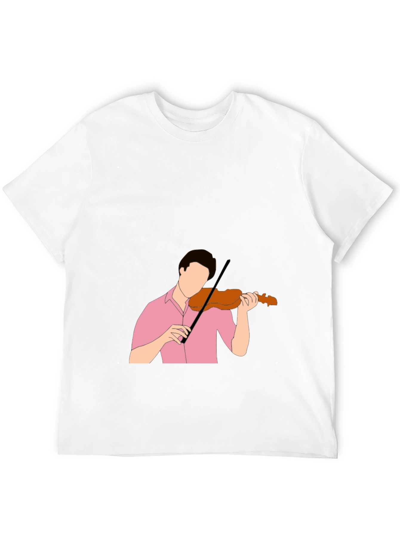 Violinist Graphic Tee - Stylish Black T-Shirt