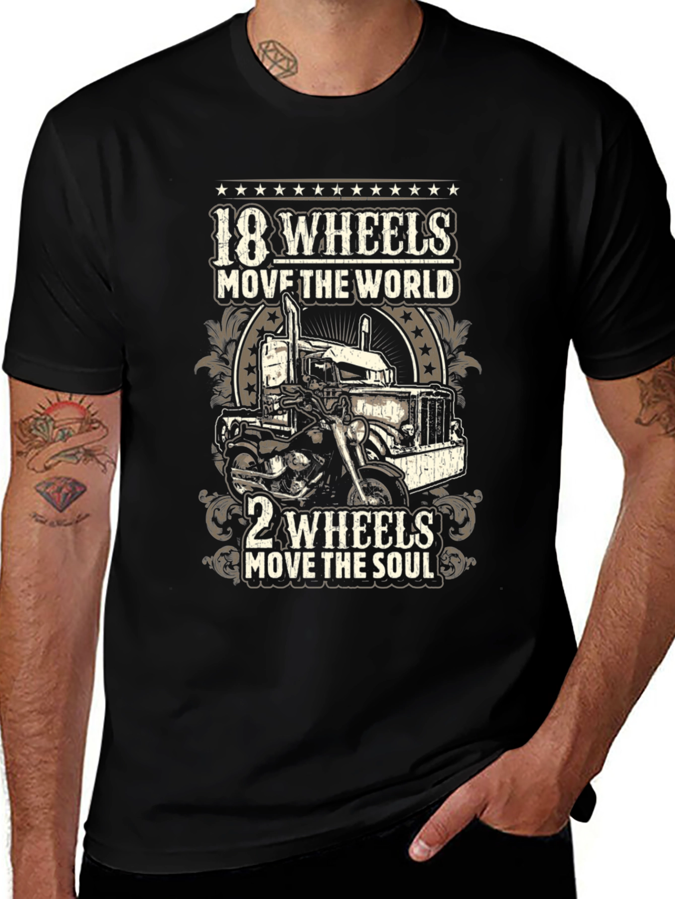 18 Wheels Move the World T-Shirt