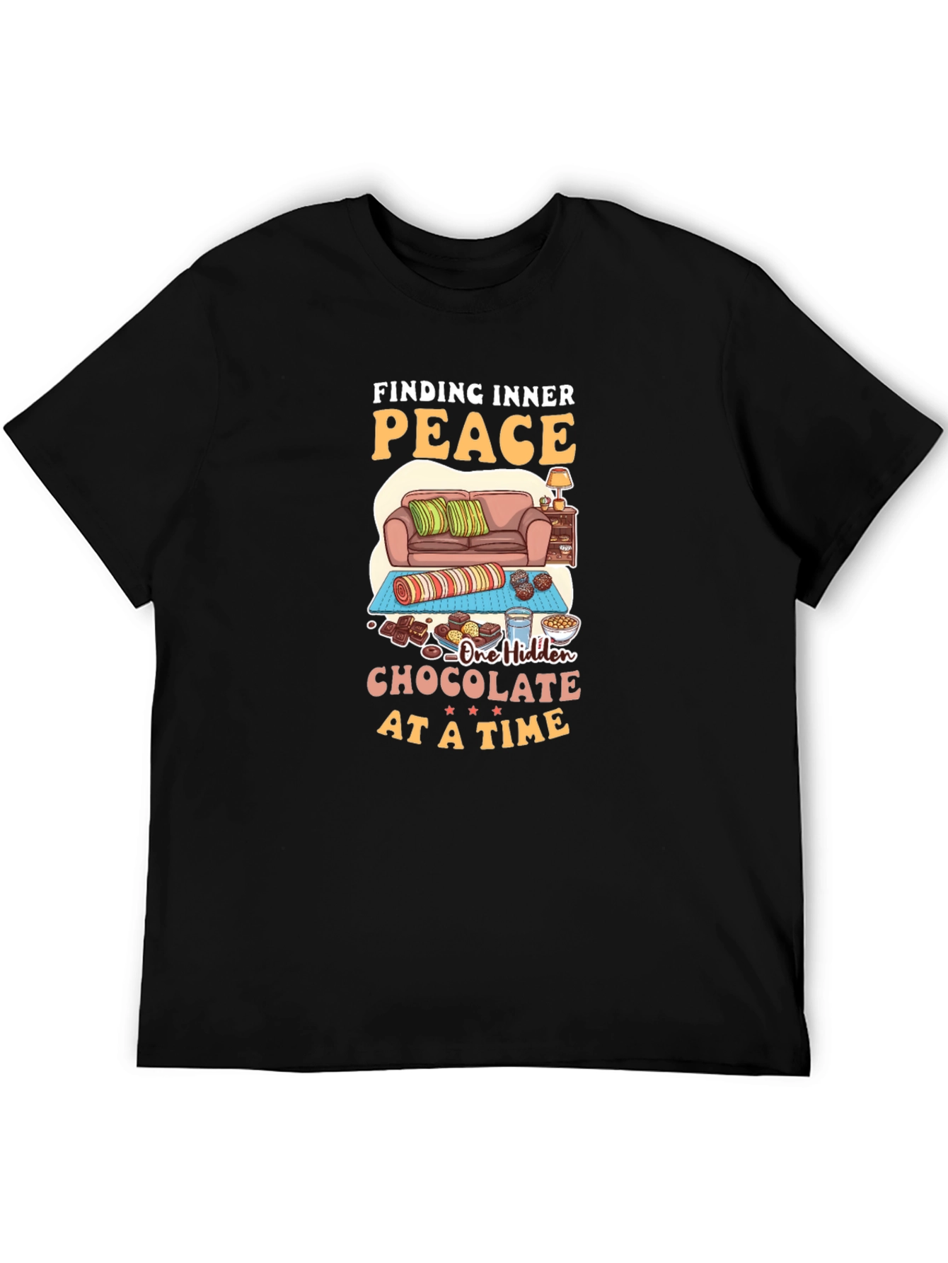 Finding Inner Peace Chocolate T-Shirt