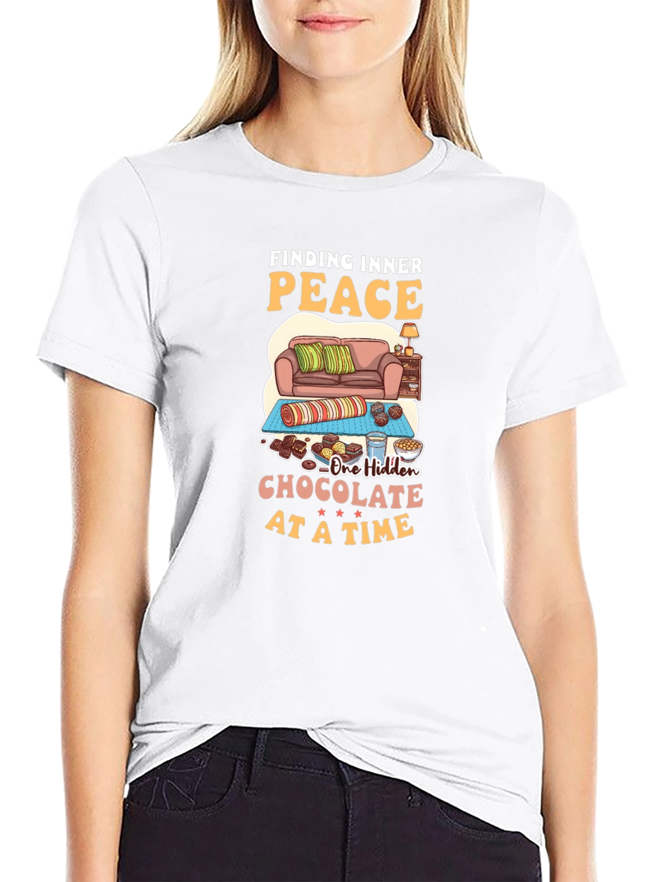 Finding Inner Peace Chocolate T-Shirt