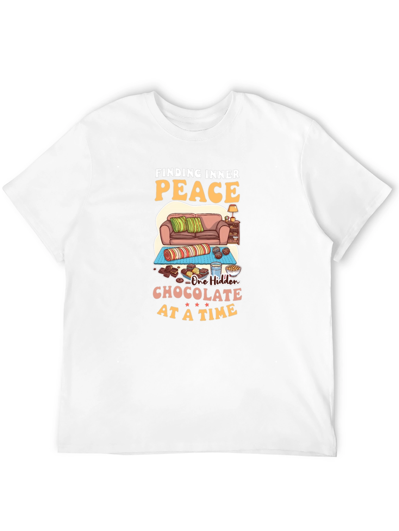 Finding Inner Peace Chocolate T-Shirt