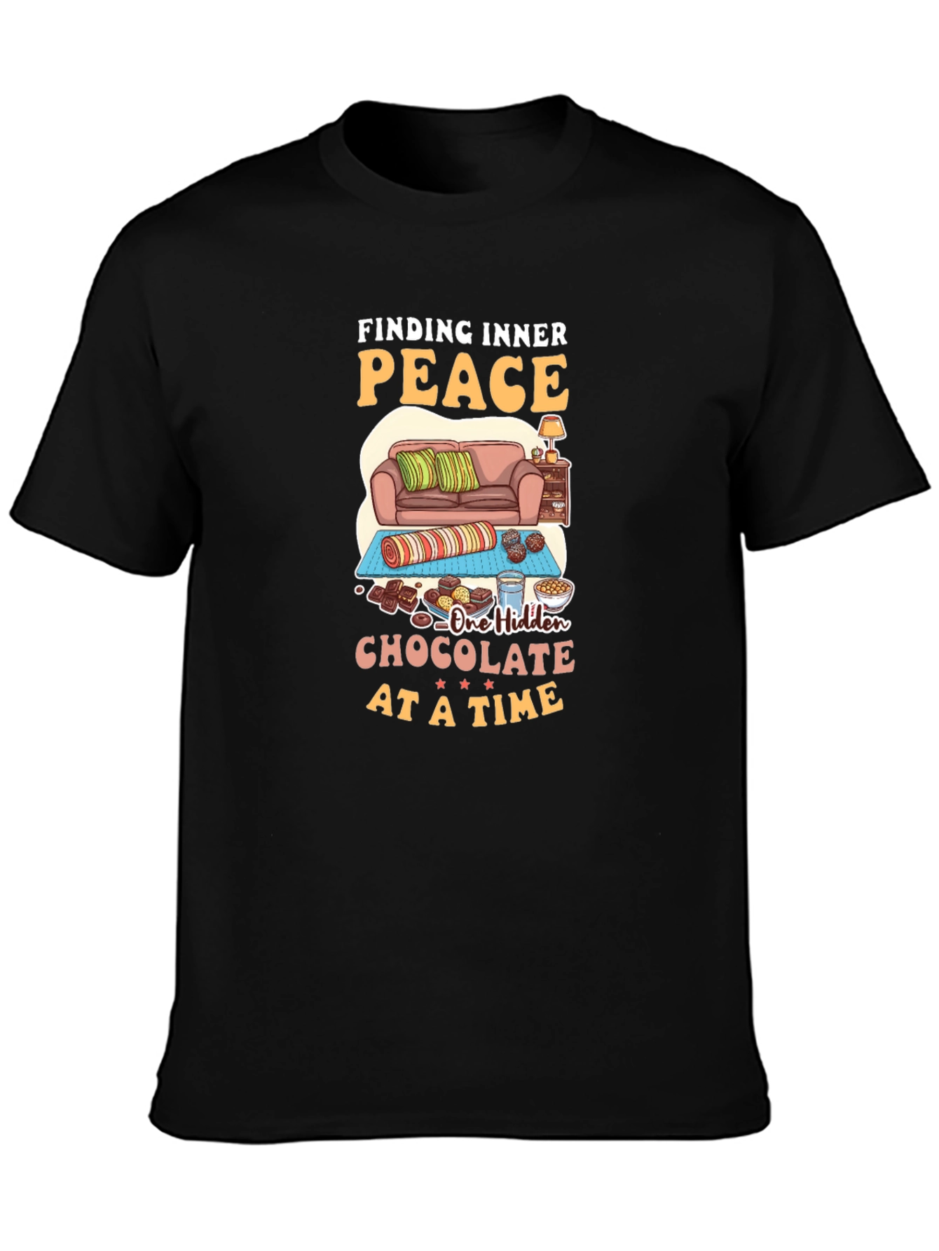 Finding Inner Peace Chocolate T-Shirt