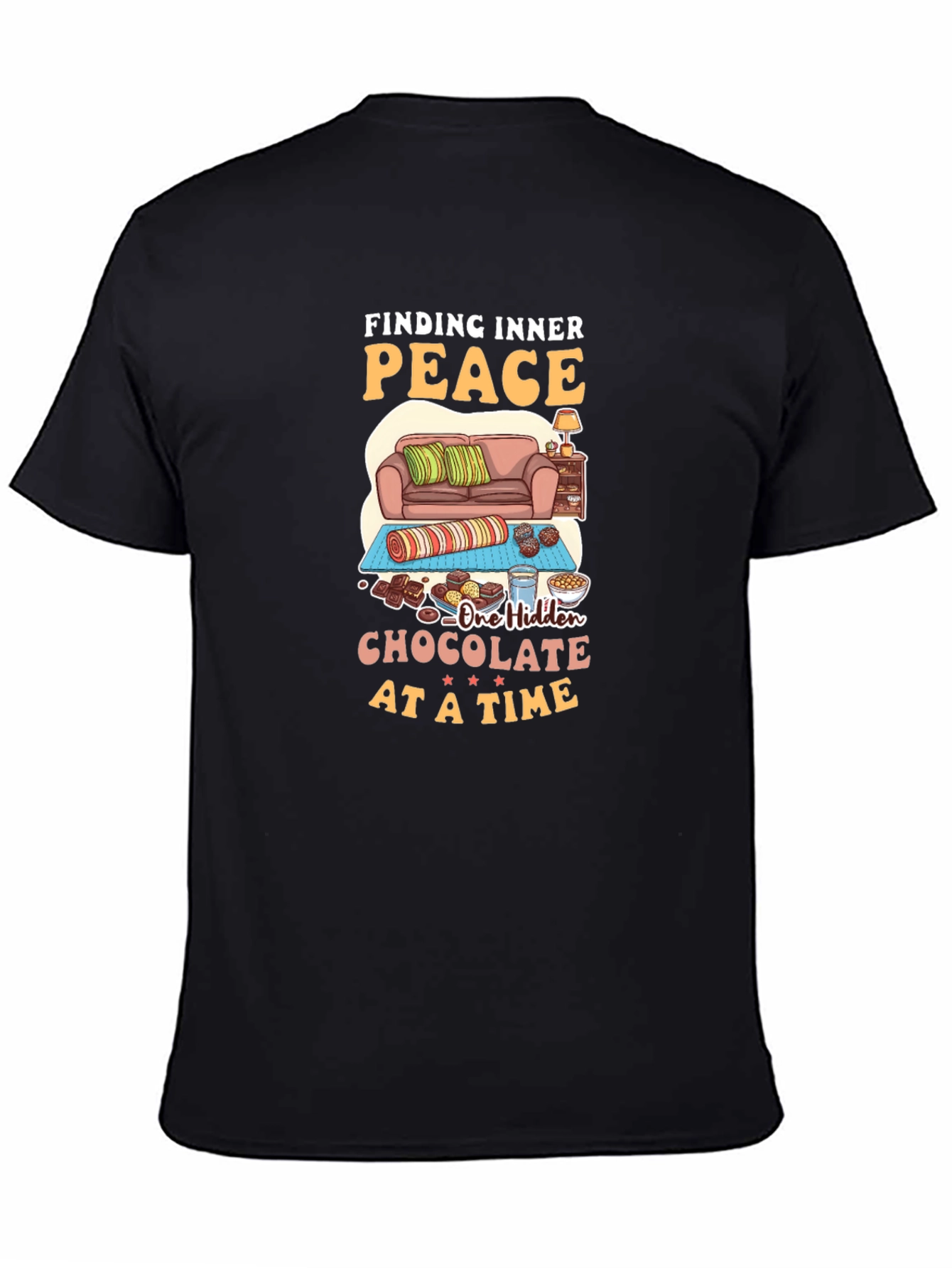 Finding Inner Peace Chocolate T-Shirt