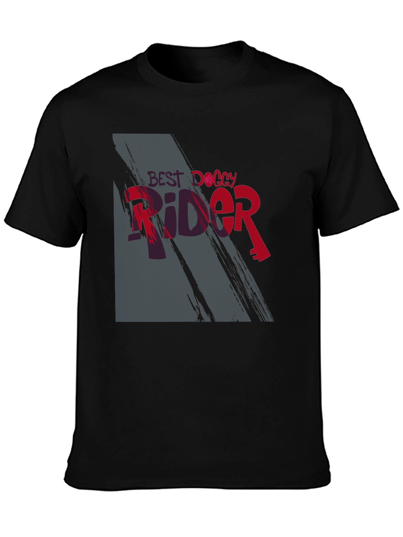 Best Doggy Rider Graphic T-Shirt - Trendy Casual Wear