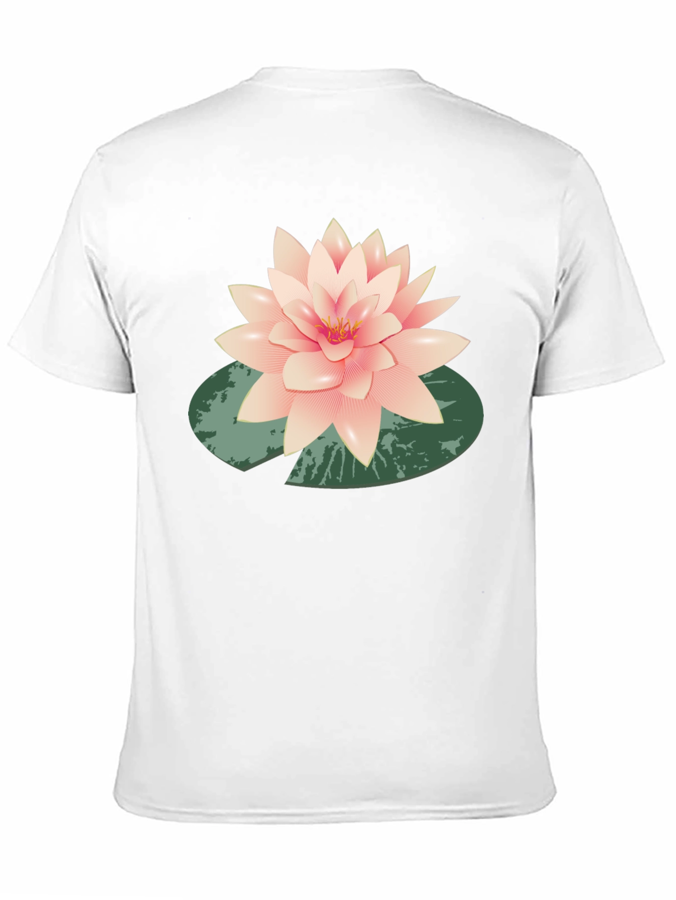 Lotus Flower Graphic Black T-Shirt